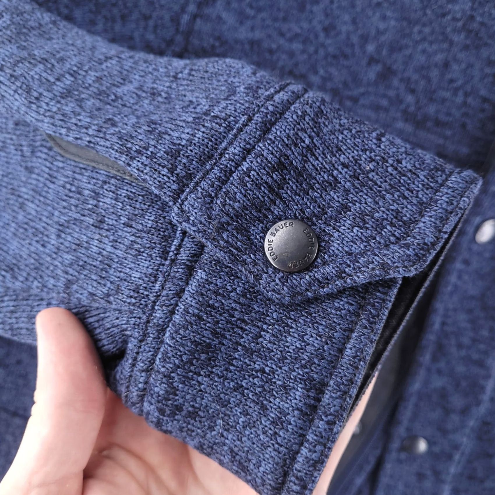 Eddie Bauer Eddie Bauer Sweater Mens M Blue Camp Pocket Fleece Pullover - Collared, Regular Size, Good Condition, Pockets, Blue, M, Men Size US M / EU 48-50 / 2 - 3 Thumbnail