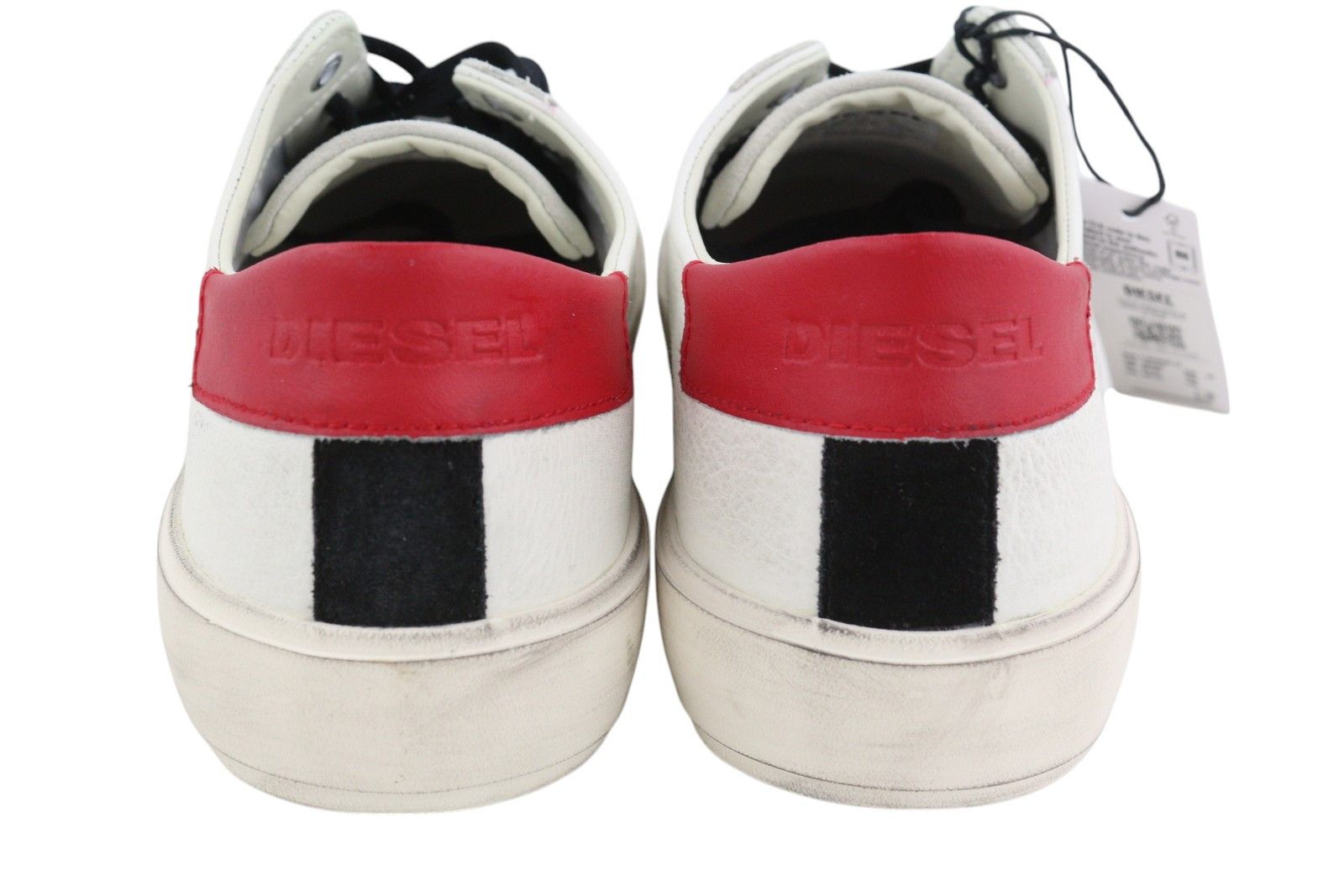 Diesel S-MYDORI LC EU45 White Leather Almond Toe Laced 40941 Size US 12 / EU 45 - 8 Thumbnail