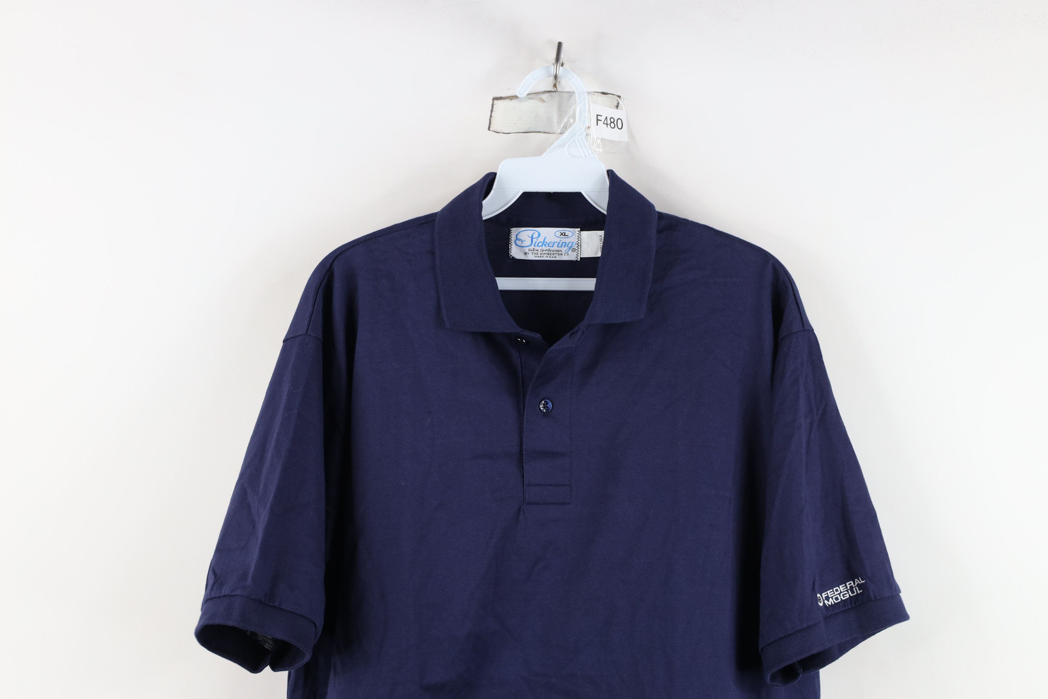 Vintage Vintage 70s Streetwear Collared Golf Polo Shirt Blue USA Size US L / EU 52-54 / 3 - 2 Thumbnail