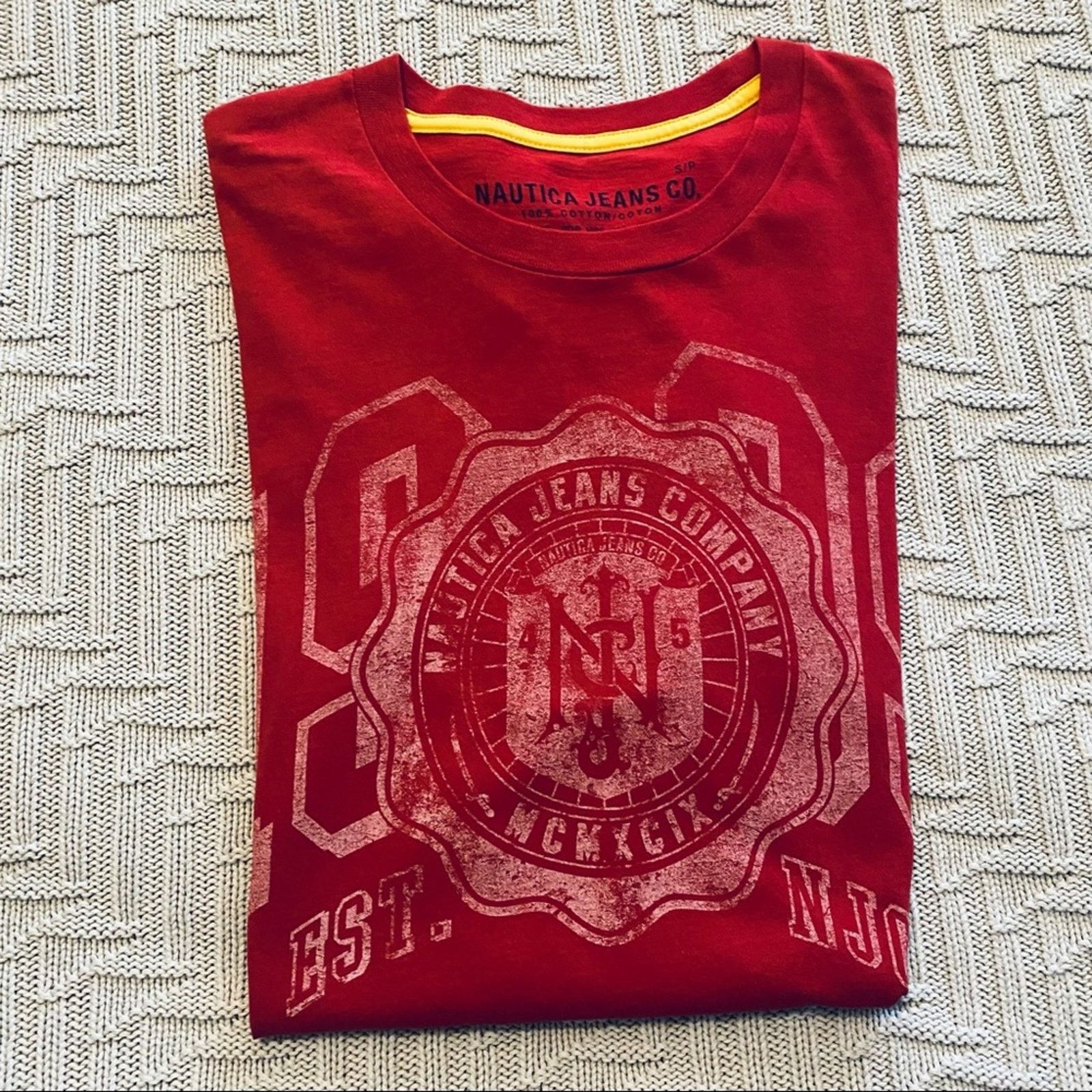 Nautica Nautica red graphic tee Size US S / EU 44-46 / 1 - 1 Thumbnail