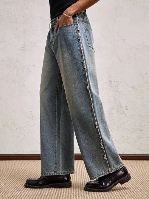 Hypebeast × Japanese Brand × Jean Vintage Retro Business Straight jeans Size US 33 - 1 Thumbnail