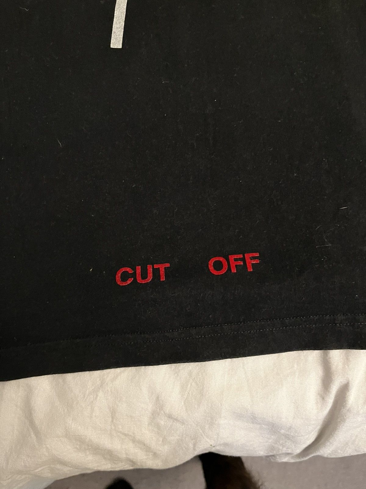 Off-White Off White Cut Off Tee Black Size US XL / EU 56 / 4 - 9 Thumbnail