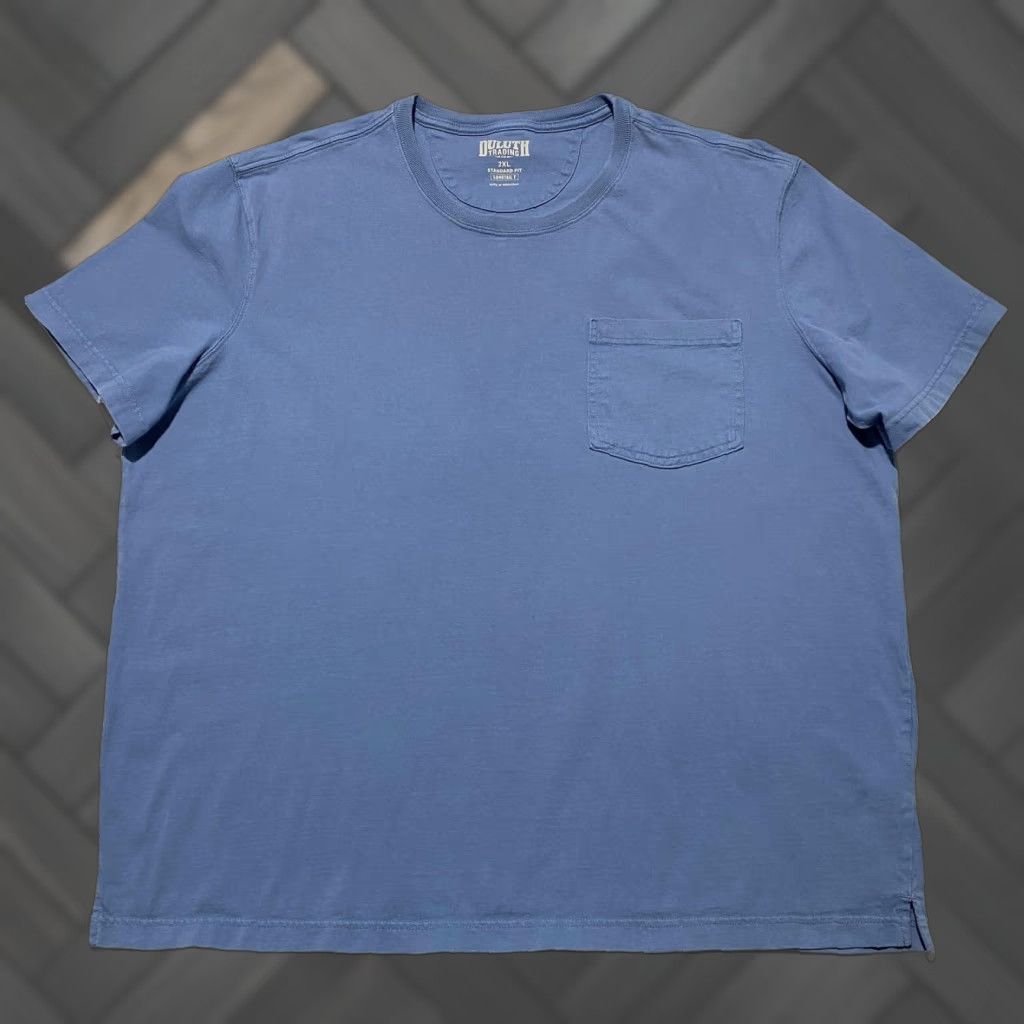 Duluth Trading Company Duluth Trading Co T-Shirt Mens 2XL Blue Short Sleeve Crew Neck Pocket Longtail T Regular Fit Tee Size US XXL / EU 58 / 5 - 1 Thumbnail