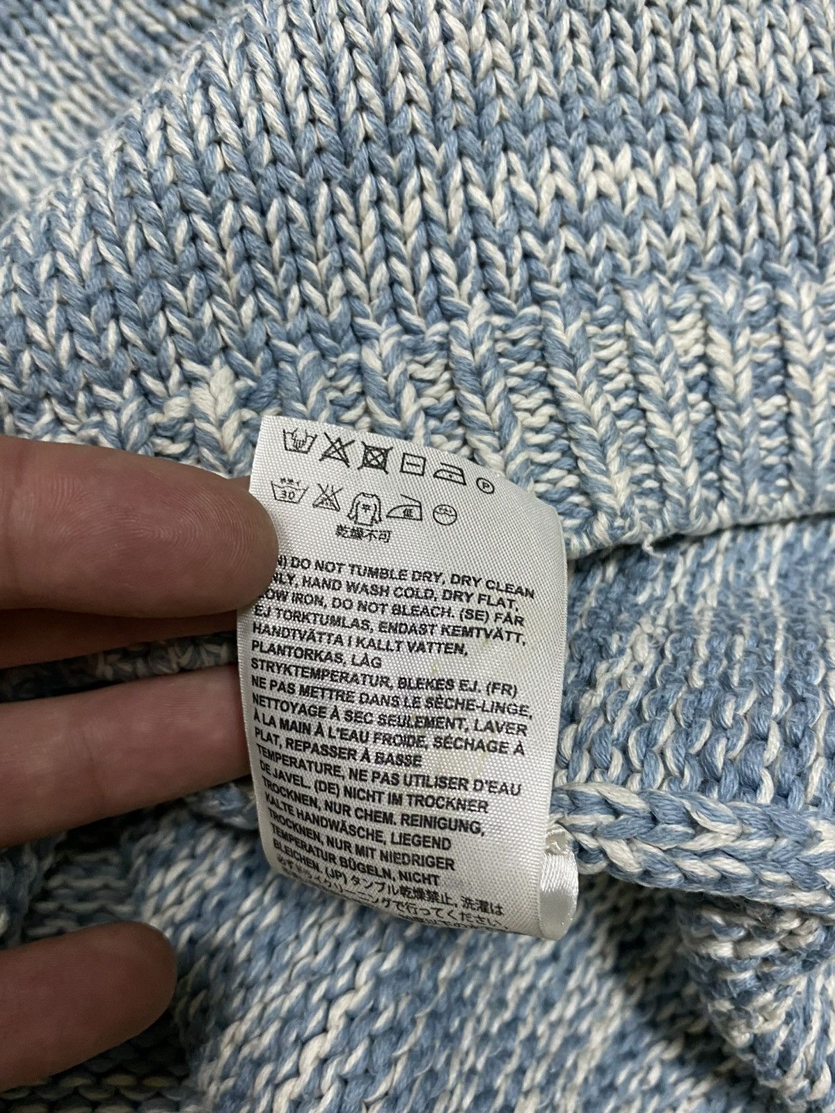 Acne Studios Acne Studios Sapata twist sweater knit 🧶 blue Size US XS / EU 42 / 0 - 7 Thumbnail