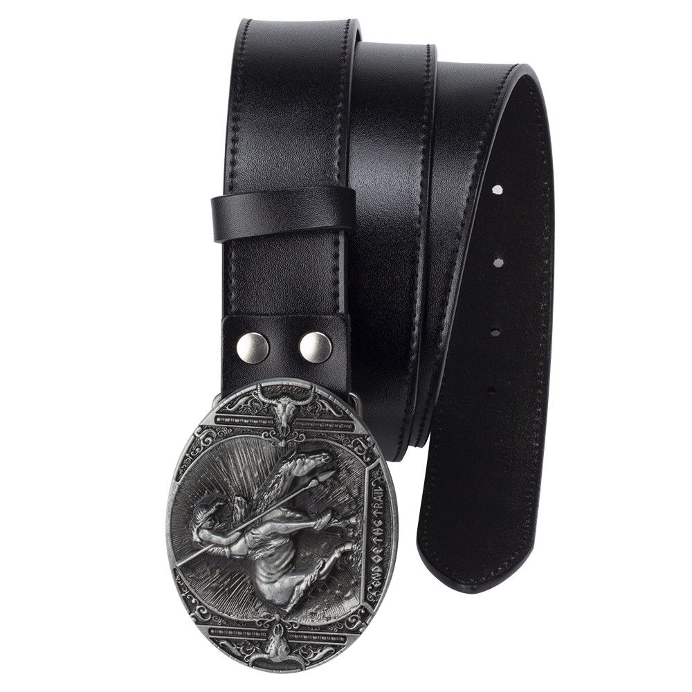 Designer New Trend Vintage Belt Riveted Belts Menswear Accessories Size ONE SIZE - 3 Thumbnail