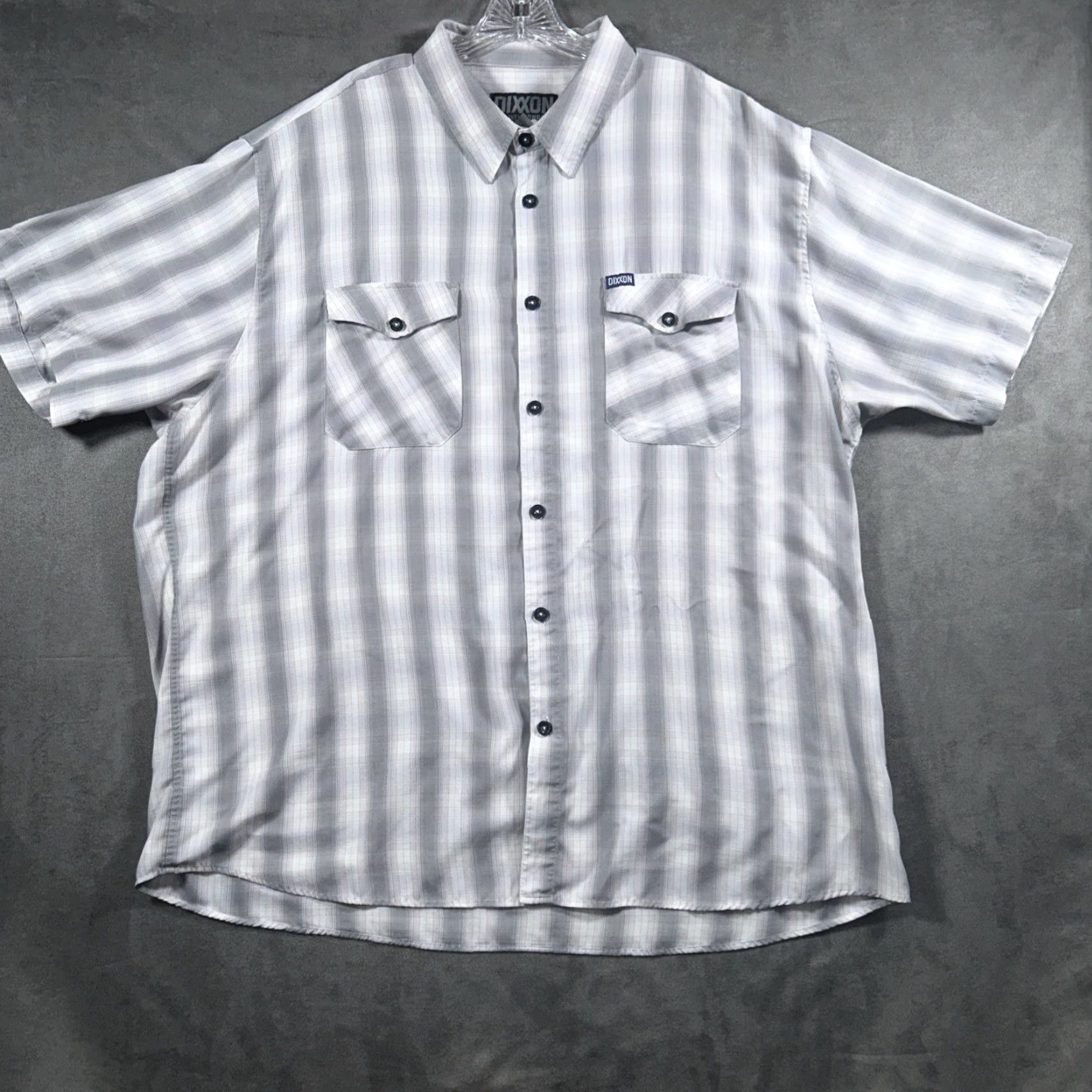 Vintage Dixxon Flannel Company Shirt Mens 4XL The Alpine Gray Plaid Bamboo Blend Shirt Size US XXL / EU 58 / 5 - 2 Thumbnail