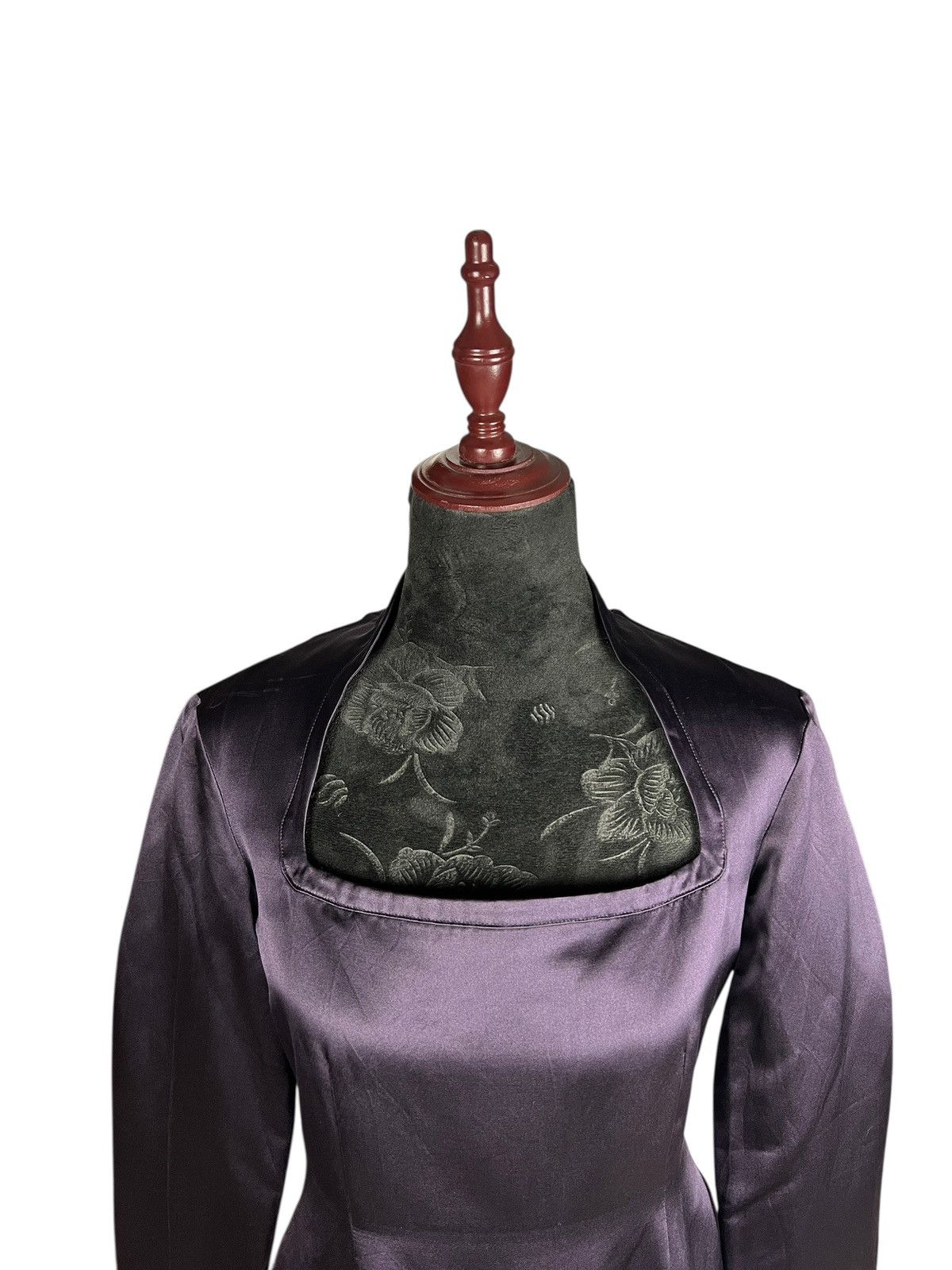 Romeo Gigli Archive 1990 Romeo Gigli Dark Purple Silk Maxi Dress Size S / US 4 / IT 40 - 18 Thumbnail
