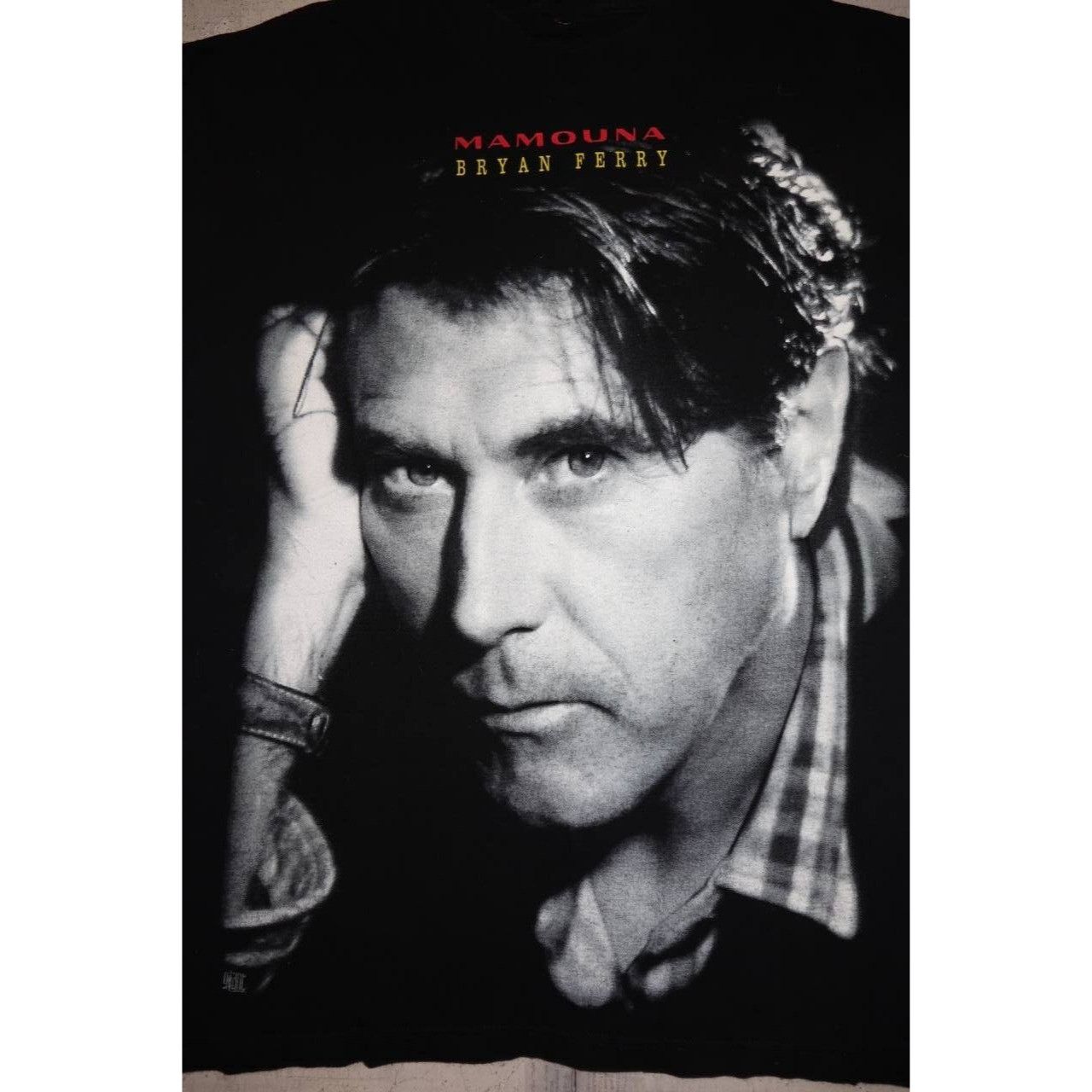 Vintage Vtg 90s Bryan Ferry T Shirt Mamouna Tour Dates Johnnie Size US XL / EU 56 / 4 - 4 Thumbnail