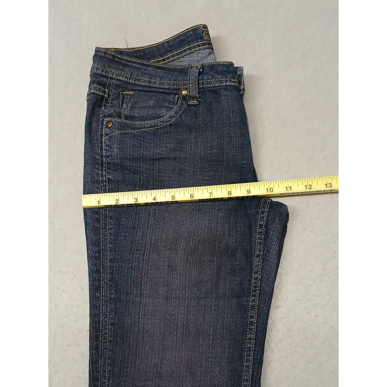 Other Zana Di (14) Y2K Women's Boot Cut Dark Blue Denim Jeans Size 36" / US 14 / IT 50 - 5 Thumbnail
