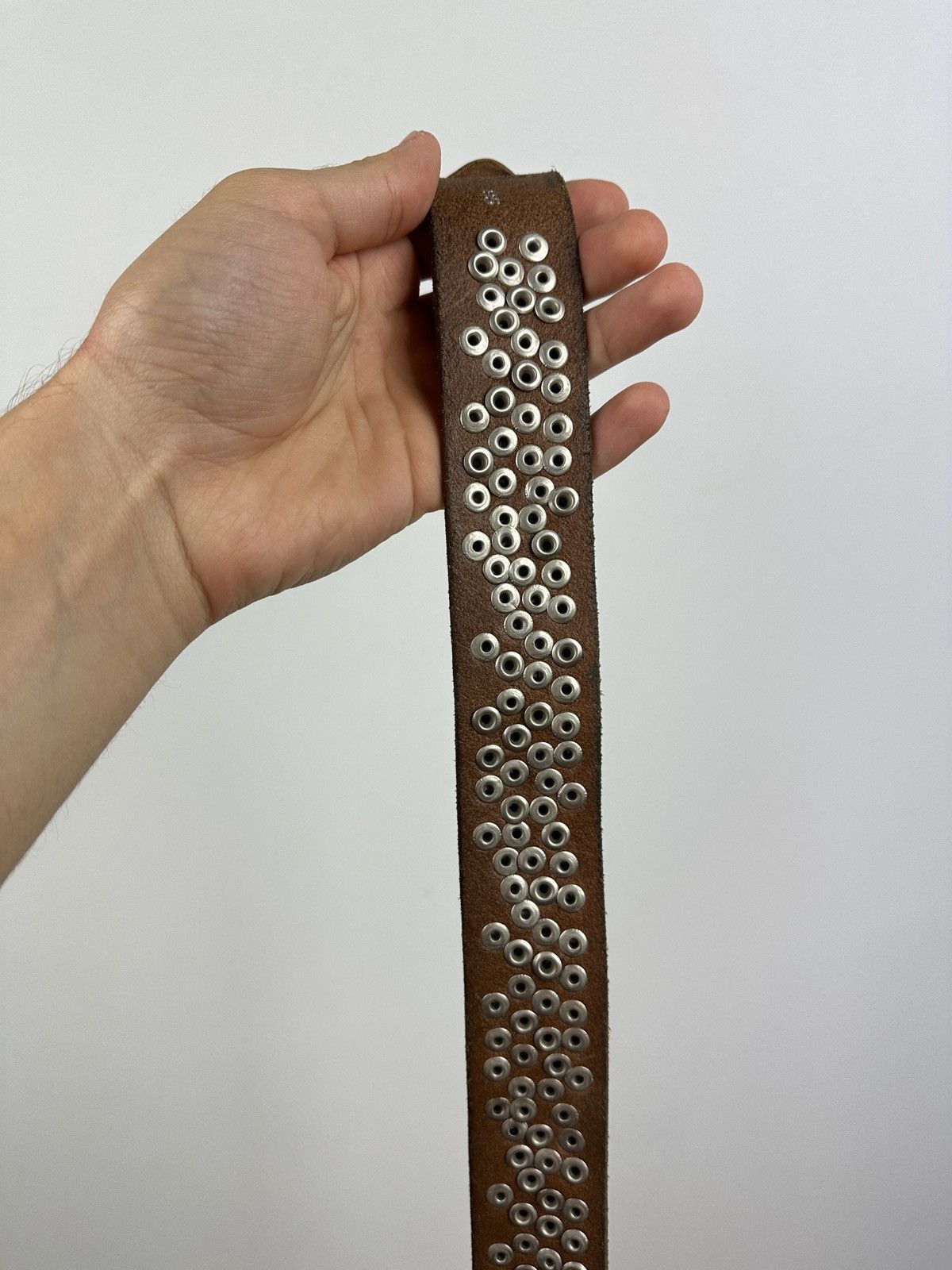 Vintage Vintage Y2K Leather Belt Size ONE SIZE - 9 Thumbnail