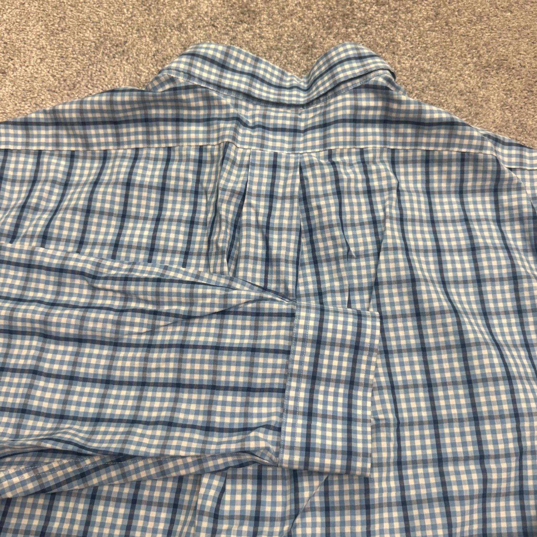 Brooks Brothers VINTAGE Brooks Brothers 1818 Regent Polo Shirt Mens XL Blue Plaid Button-Down Non-Iron Classic Shirt Mens XL Blue Plaid Size US XL / EU 56 / 4 - 4 Thumbnail