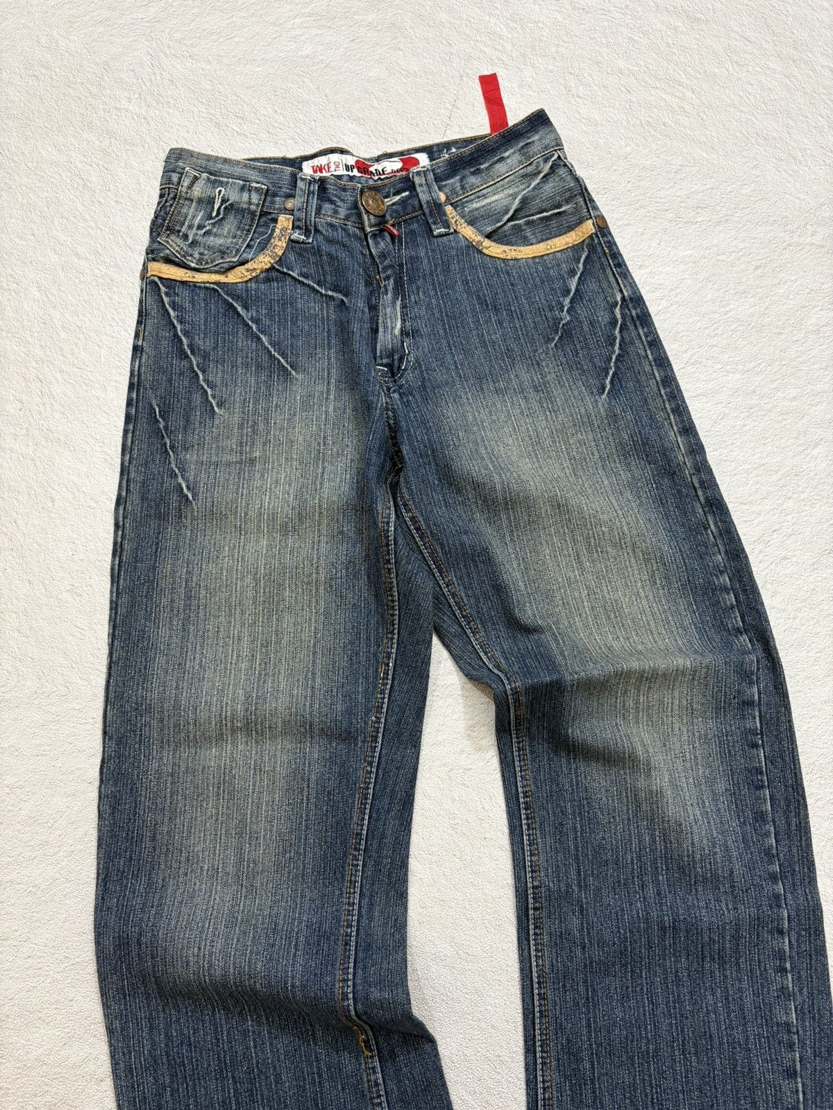 Kapital 2000s take two Japan bootcut wash Denim y2k style Size US 28 / EU 44 - 2 Thumbnail