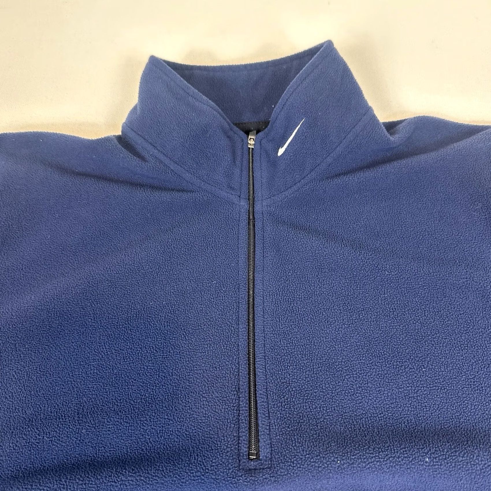Nike VINTAGE Nike Sweatshirt 1/4 Zip Blue Mens XL Fleece Long Sleeve Pullover 80s 90s Sports Shirt Size US XL / EU 56 / 4 - 4 Thumbnail