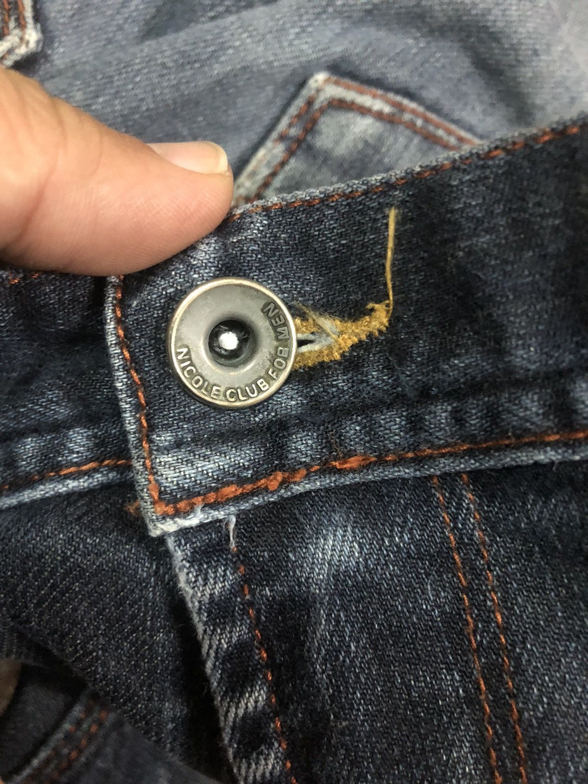 If Six Was Nine × Le Grande Bleu (L.G.B.) × Nicole Club Nicole Clube For Men boot Cut Distressed Denim Pants Size US 32 / EU 48 - 4 Thumbnail