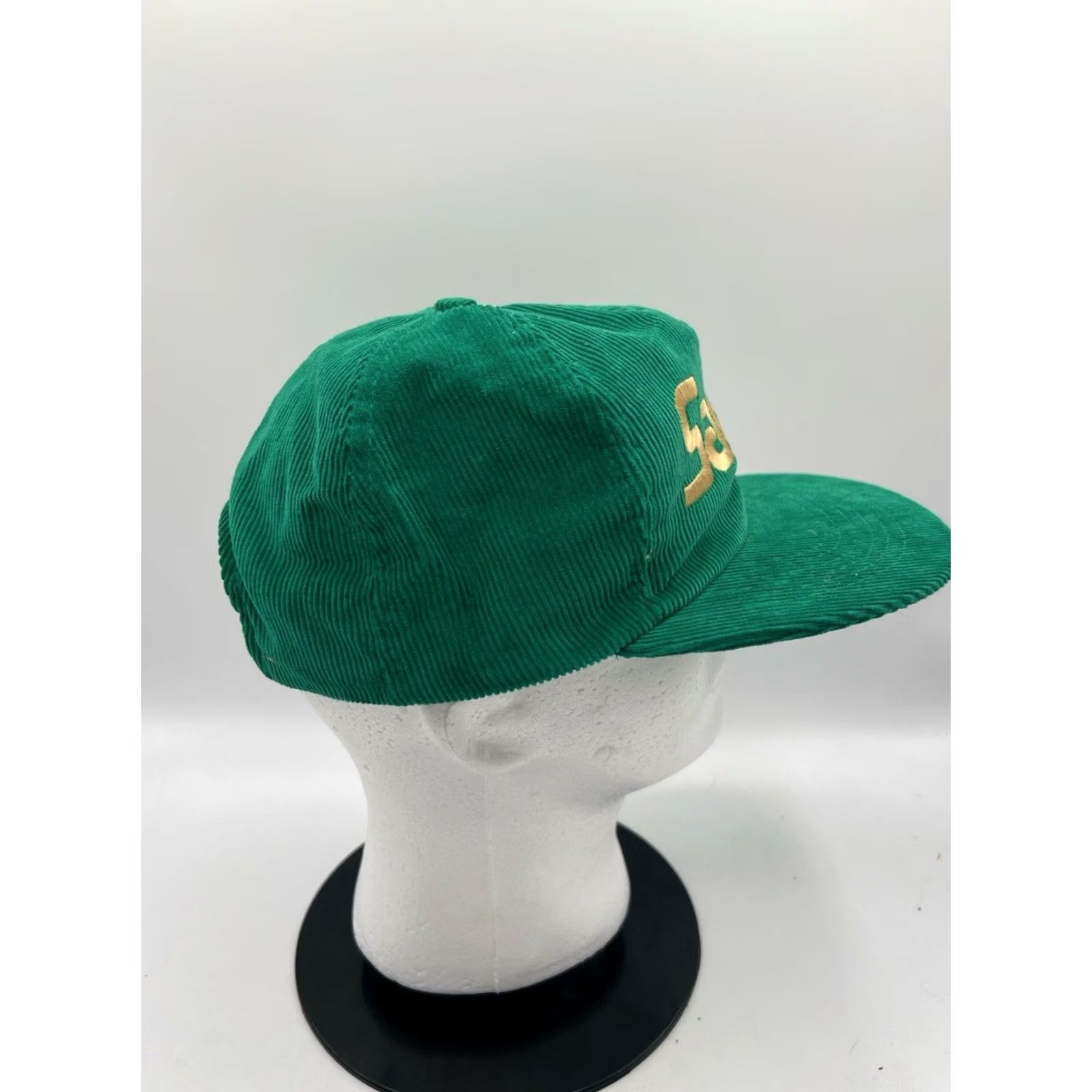 Spell VINTAGE Gold Medal Salem Cigarettes Corduroy Snapback Hat Cap Adjustable Gold 1980s Trucker Mens/Womens Size ONE SIZE - 5 Thumbnail