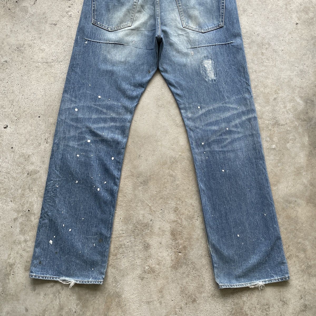 Japanese Brand Vintage Takeo Kikuchi Faded Painter Jean Faded Pants MudWash Size US 36 / EU 52 - 11 Thumbnail