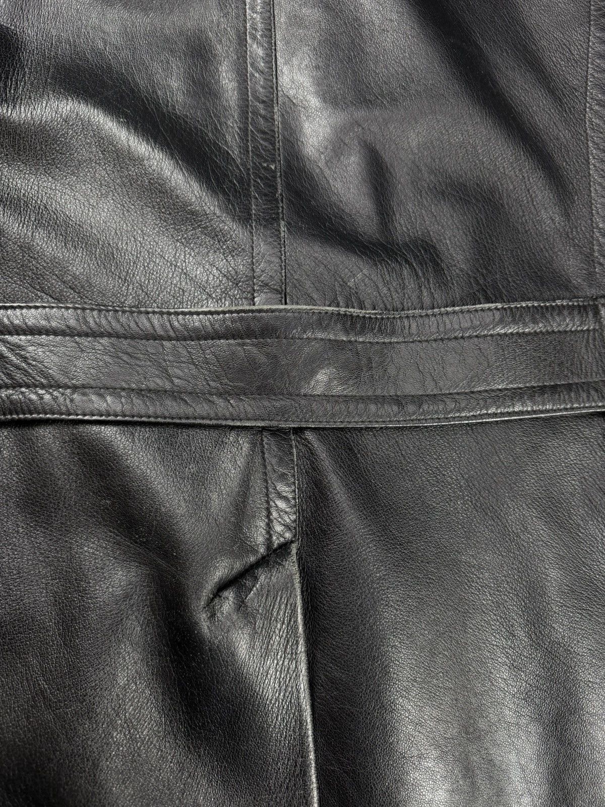 Gianfranco Ferre Vintage Gianfranco Ferre Leather Black Coat Jacket Unisex Size US S / EU 44-46 / 1 - 18 Thumbnail