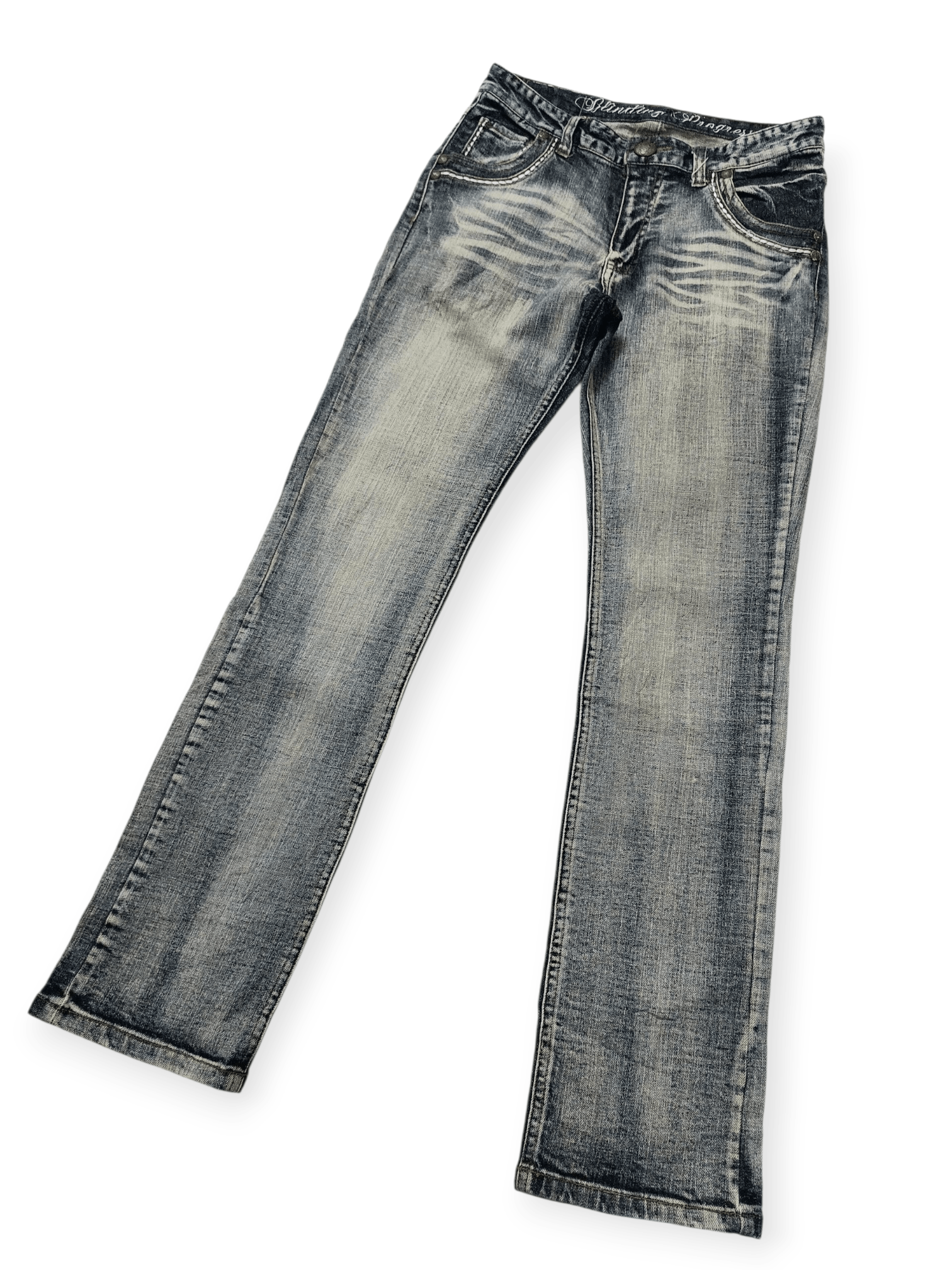 Vintage Vintage Panaspur Y2K Aesthetic Wash Straight Leg Denim Jeans Size US 30 / EU 46 - 3 Thumbnail