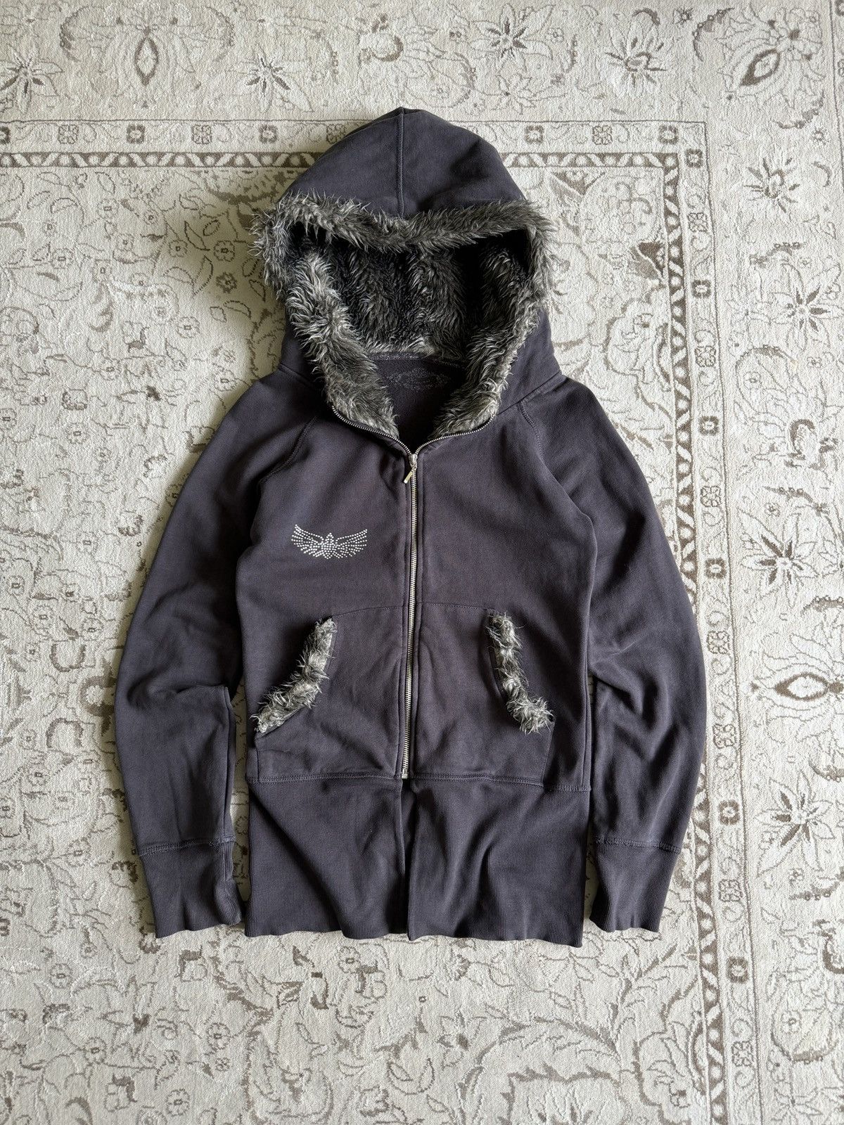Y 2 K Fur Hoodie | Grailed