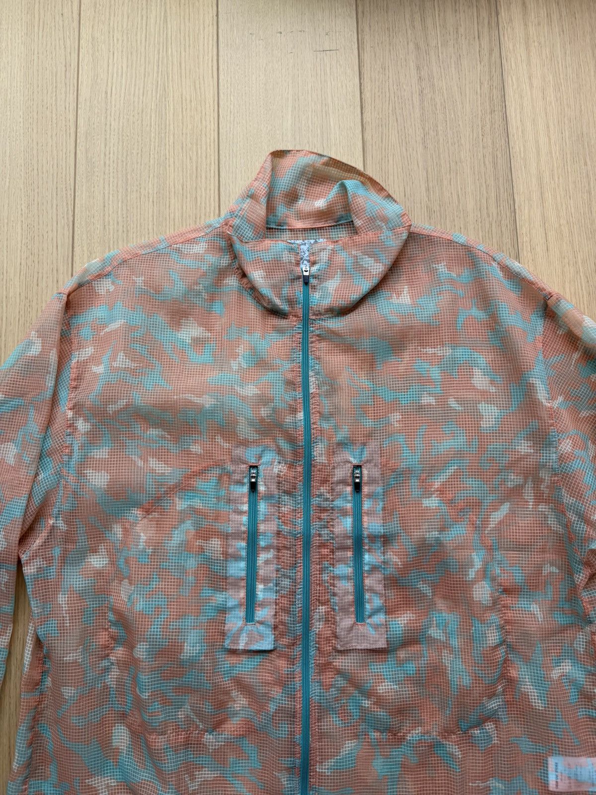 Japanese Brand GEEK OUT STORE Mesh Camo Jacket V1 Orange Blue Large Size US L / EU 52-54 / 3 - 6 Thumbnail