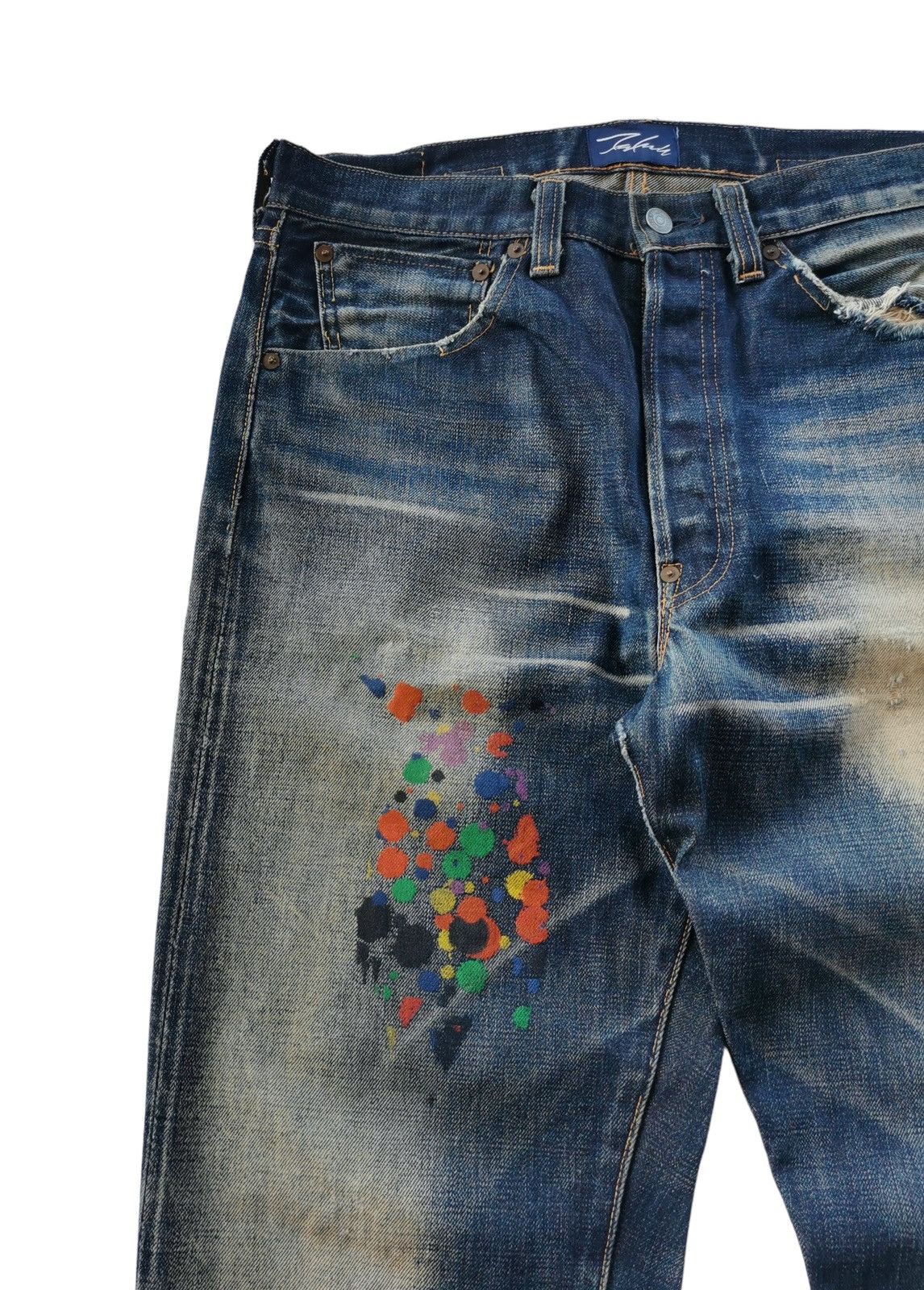 Futura × Levi's Vintage Clothing × Vintage Levis Vintage Clothing X Futura Selvedge Denim Jeans Size US 32 / EU 48 - 3 Thumbnail