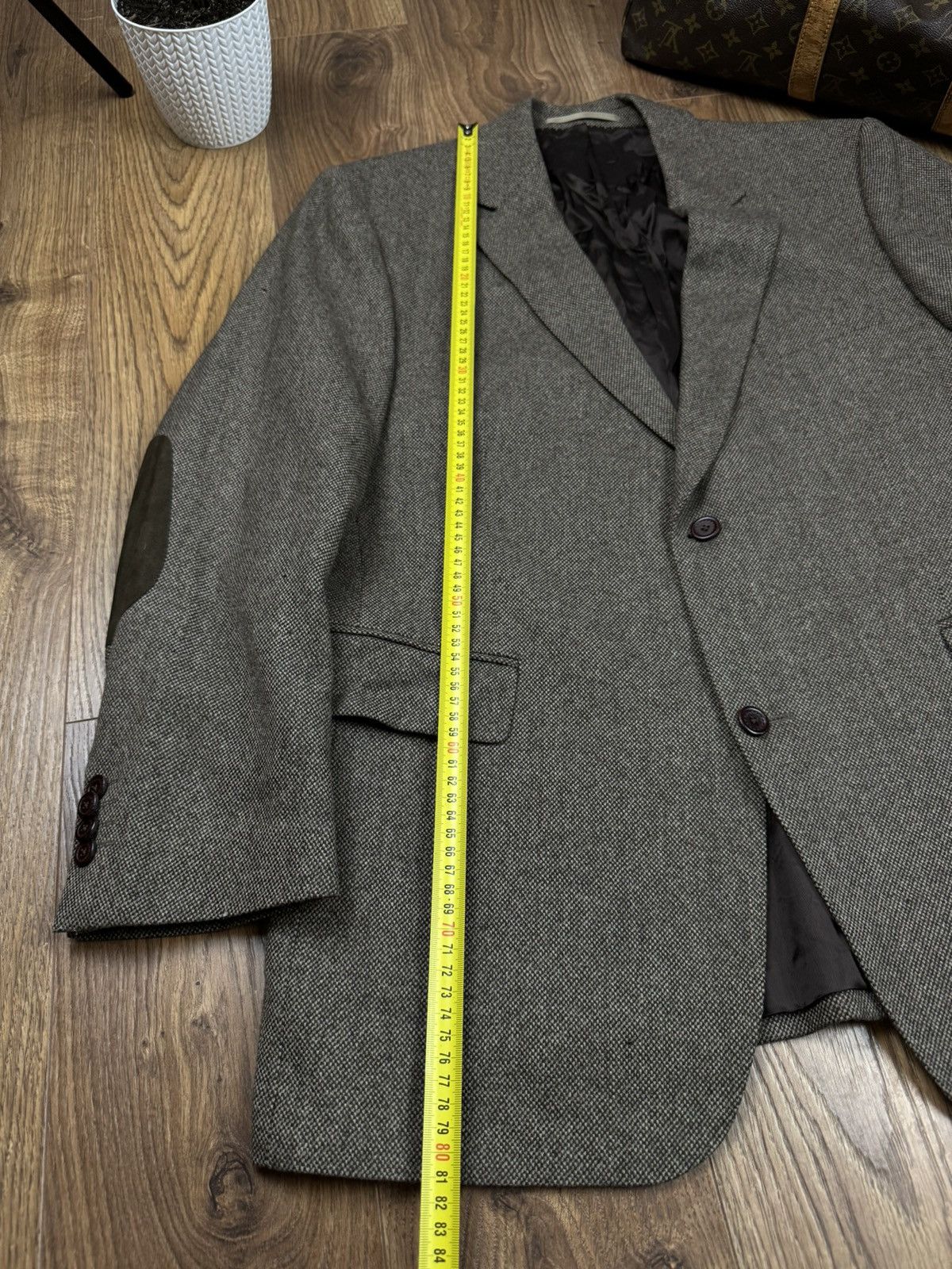 Burberry Vintage wool navy blazer Burberry original luxury item Size 54L - 4 Thumbnail