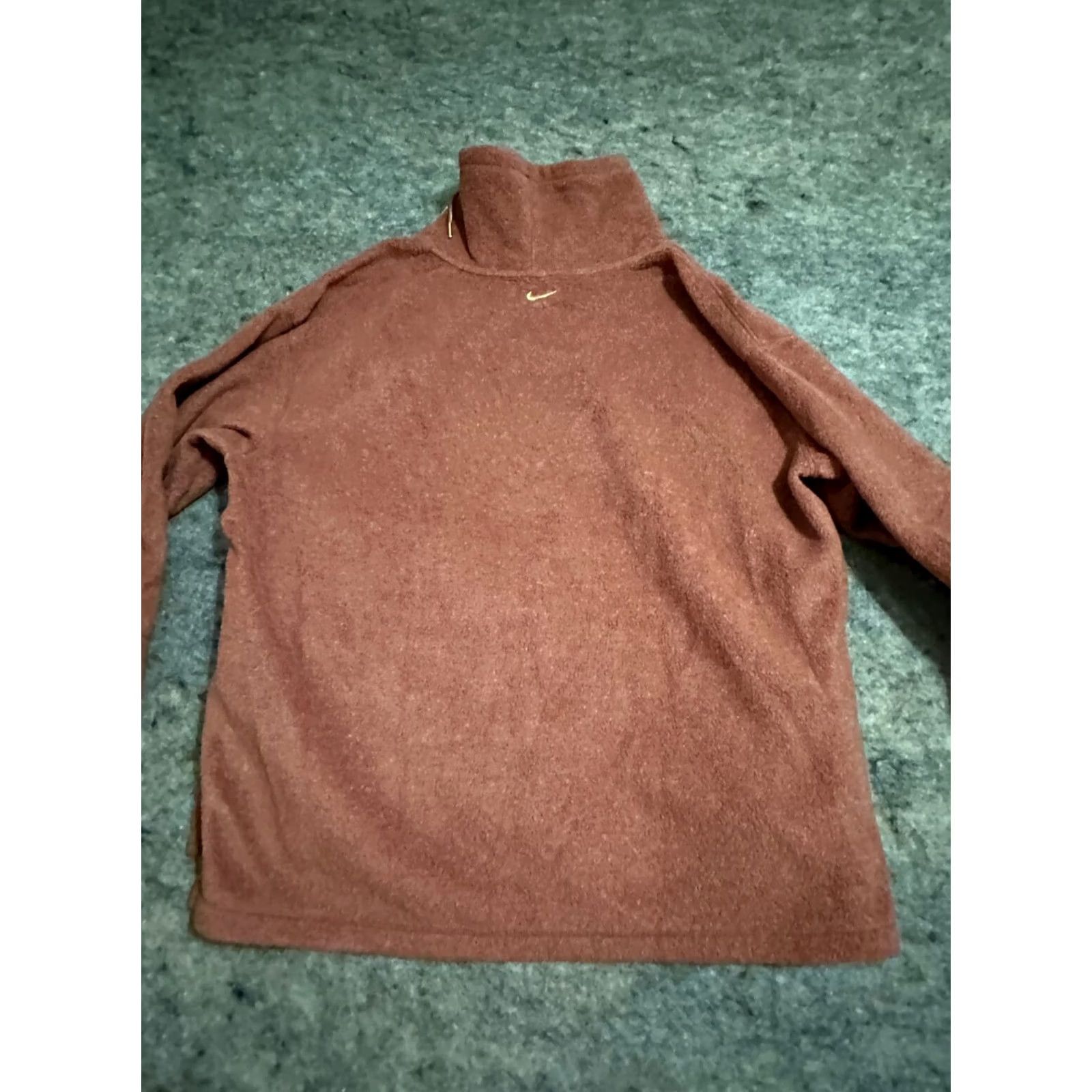 Nike Nike Dri-FIT Sweatshirt XL Women Pink Long Sleeve Mock Neck Pullover Athletic Activewear Logo Zipper Size XL / US 12-14 / IT 48-50 - 2 Thumbnail
