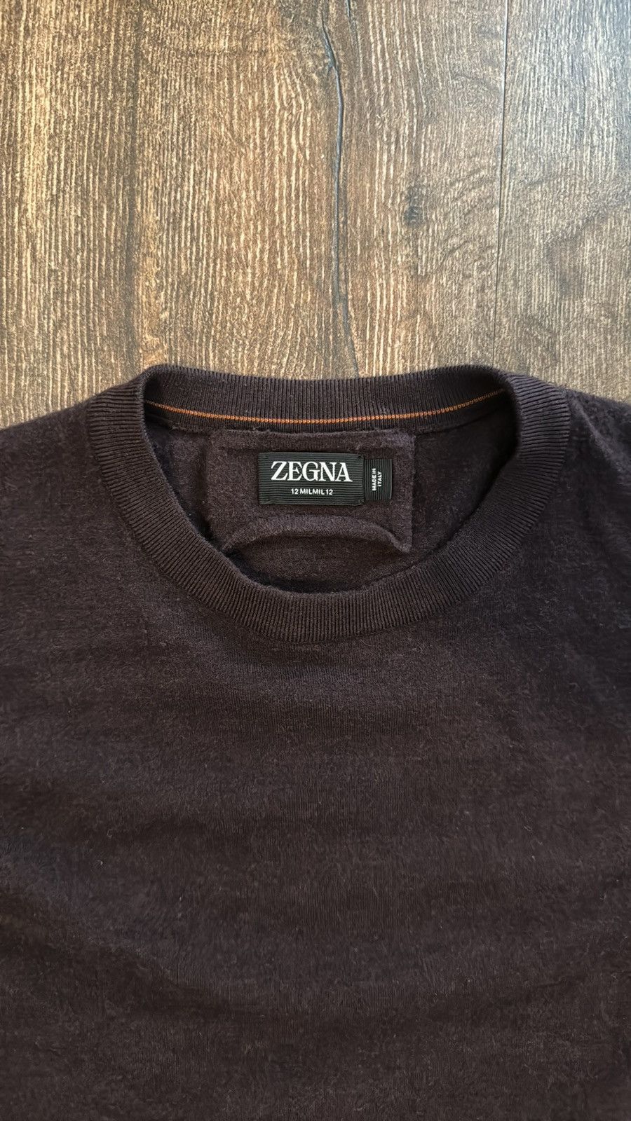 Men's Zegna burgundy sweater
