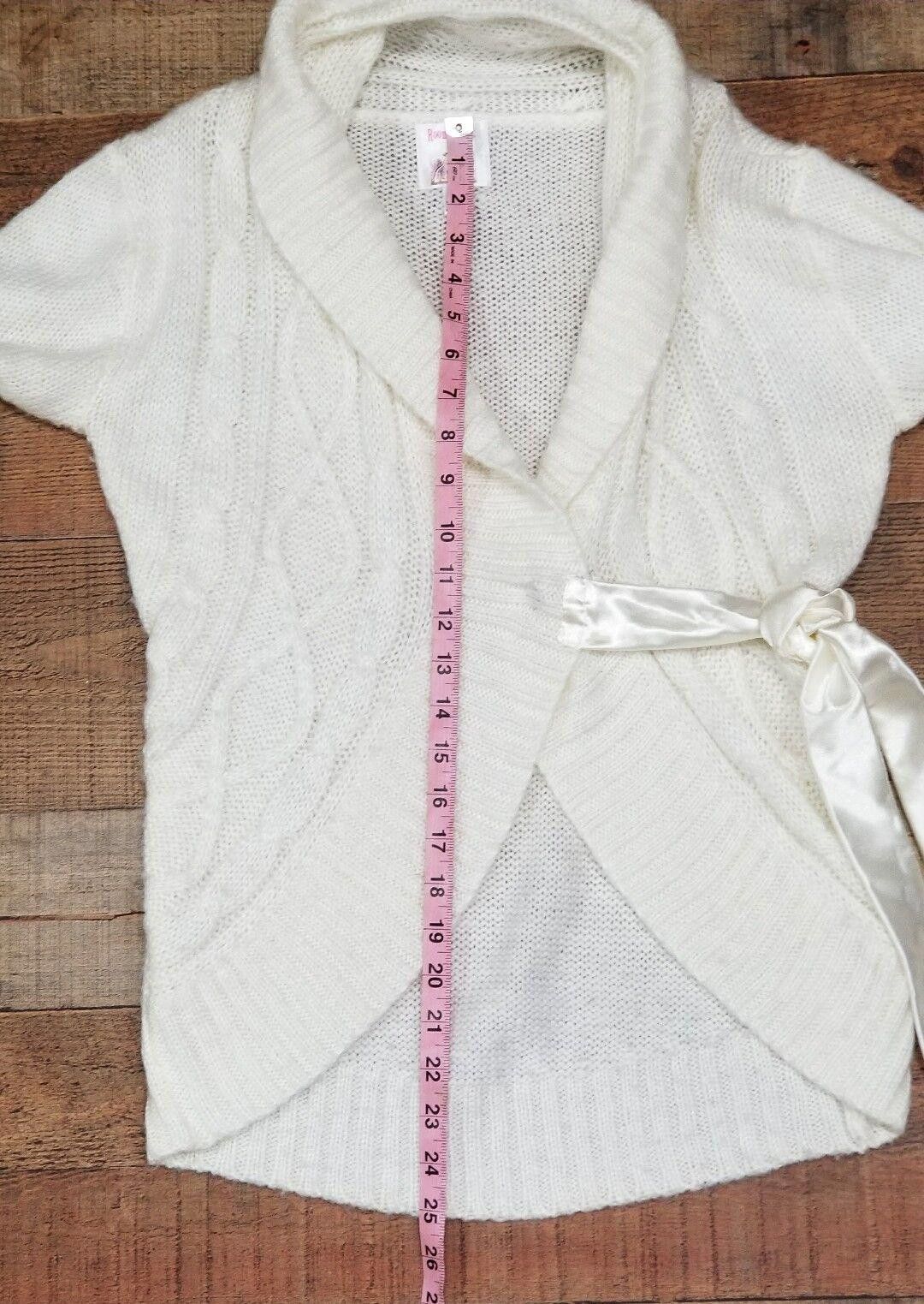 Designer Roommates Sweater Size Medium White Ivory Ties at waist v Size M / US 6-8 / IT 42-44 - 9 Thumbnail