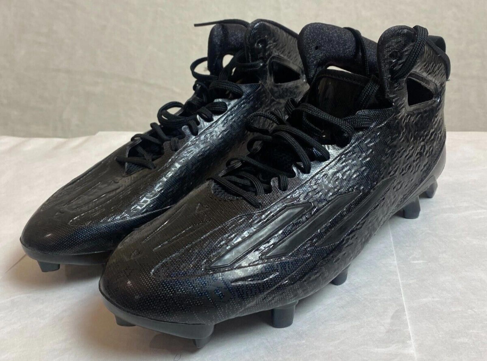 Adidas Adizero Cleat 'Triple Black' Men Size 10 Football