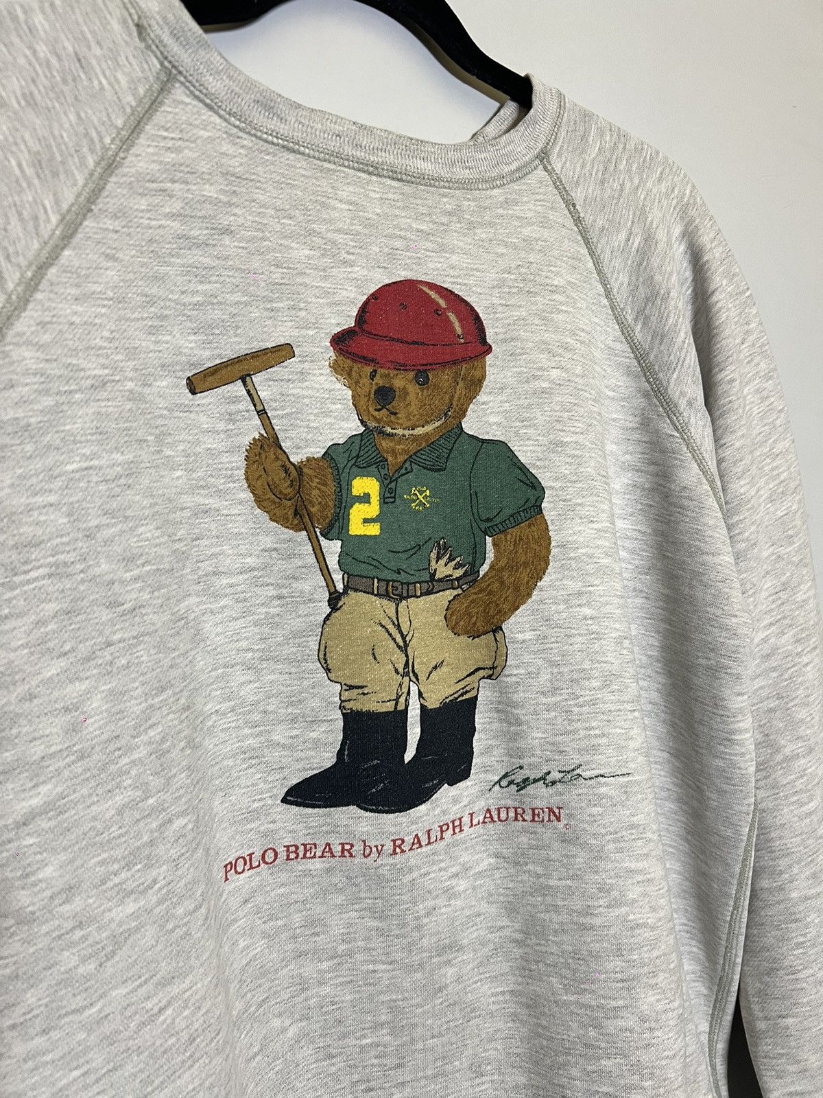 Designer × Polo Ralph Lauren Vintage Polo Ralph Lauren Bear Crewneck Size US S / EU 44-46 / 1 - 7 Thumbnail