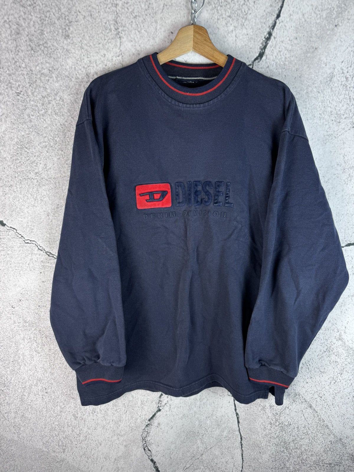 Diesel Vintage Archival Y2k Diesel Big Logo Sweatshirt 90s Size US L / EU 52-54 / 3 - 1 Thumbnail