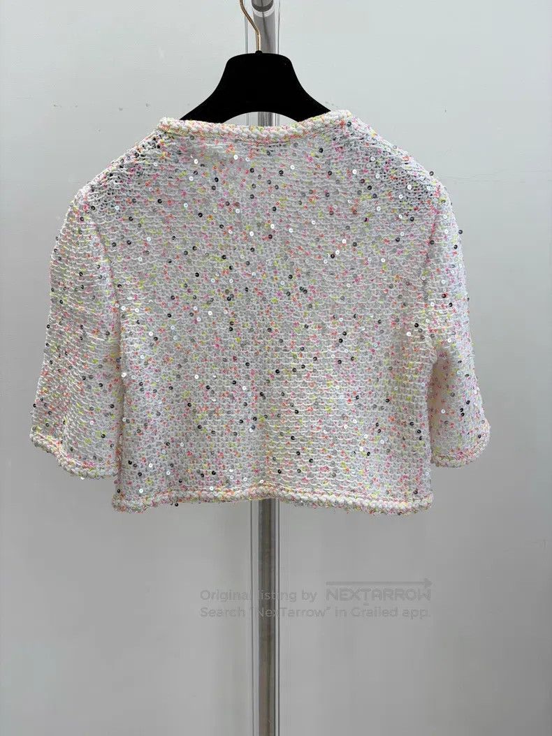 Chanel Chanel Colourful sequin diamond buckle cardigan coat Size XS / US 0-2 / IT 36-38 - 2 Thumbnail