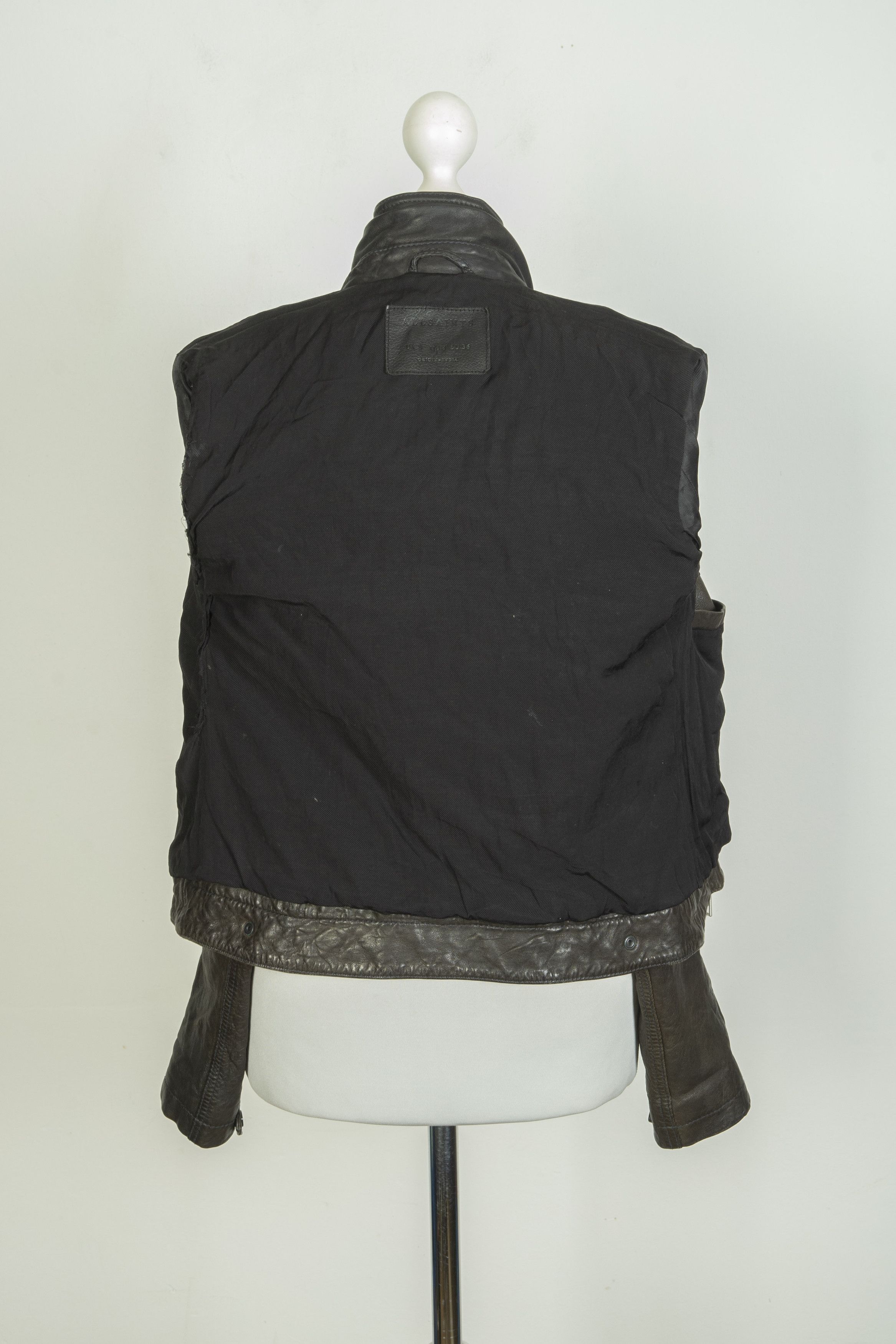 Allsaints All Saints Asymmetric Zip Leather Jacket Size S / US 4 / IT 40 - 7 Thumbnail