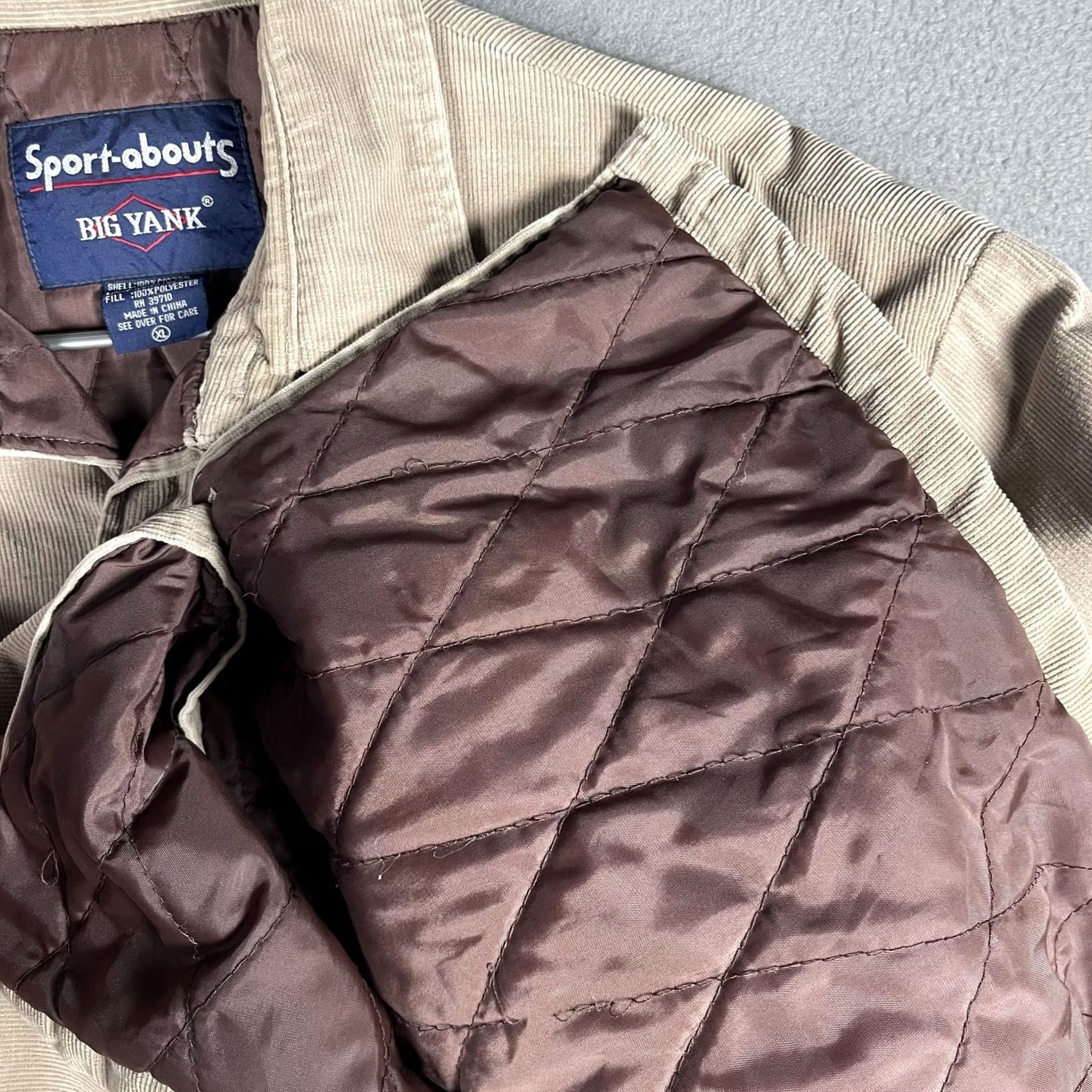 Vintage VINTAGE Big Yank Corduroy Jacket Mens XL Tan Beige Quilted Shacket Chore Warm Size US XL / EU 56 / 4 - 6 Thumbnail