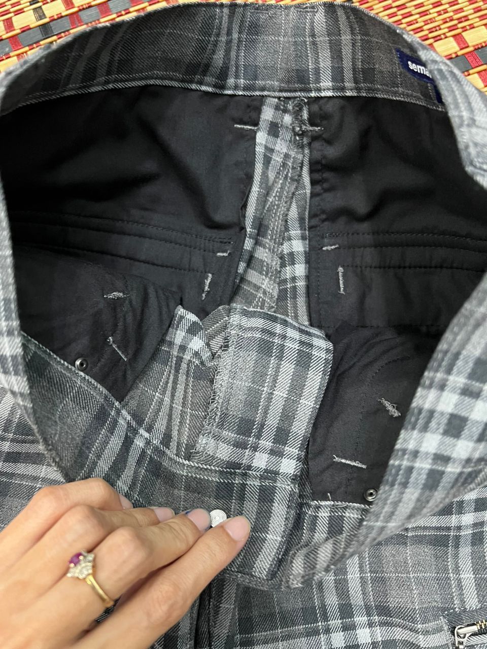 Seditionaries × semanticdesign Semantic Design Checked Design Cargo Pants Size US 29 - 13 Thumbnail