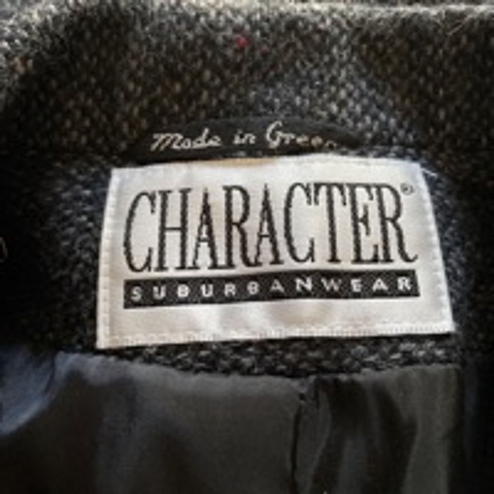 Other Vintage 100% Pure Wool Tweed Blazer Gray Character 16 Size XXL / US 16-18 / IT 52-54 - 3 Thumbnail