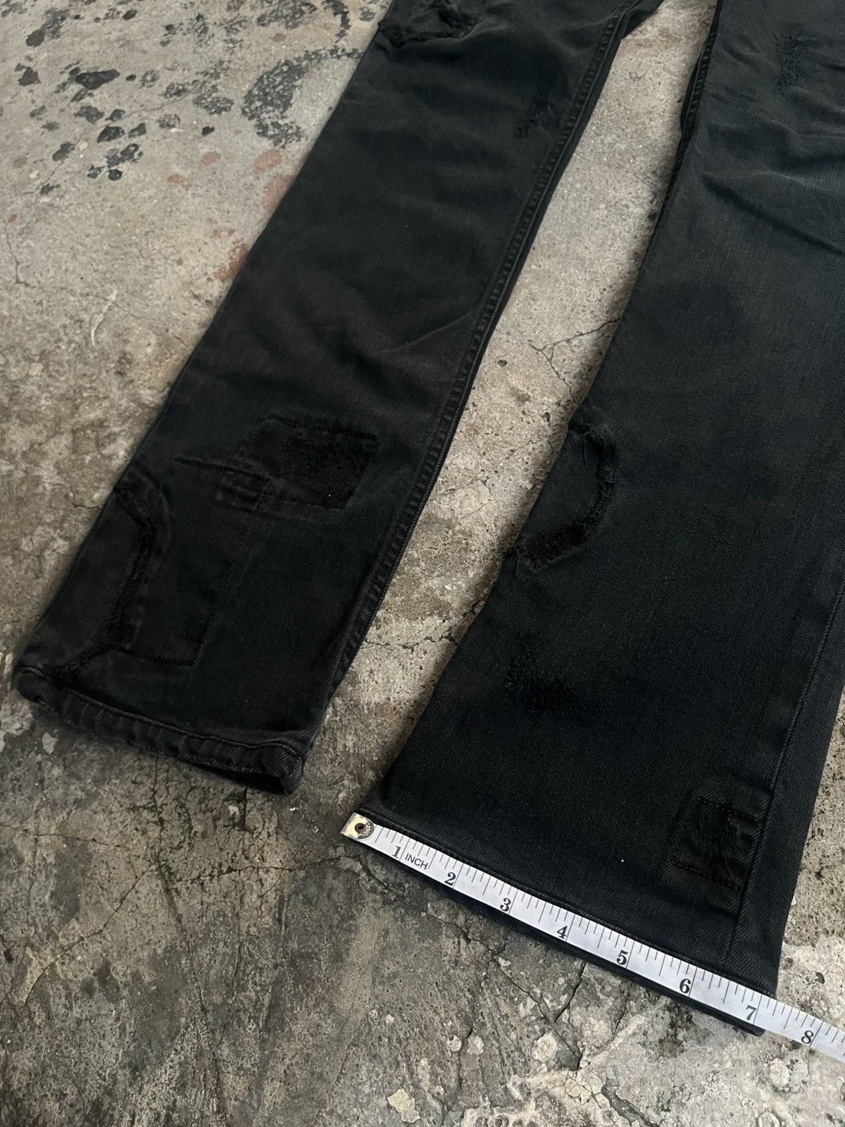 Isamu Katayama Backlash ZADIG & VOLTAIRE PATTERN BREAK PATCH WORK PANTS DENIM JEANS Size US 30 / EU 46 - 19 Thumbnail