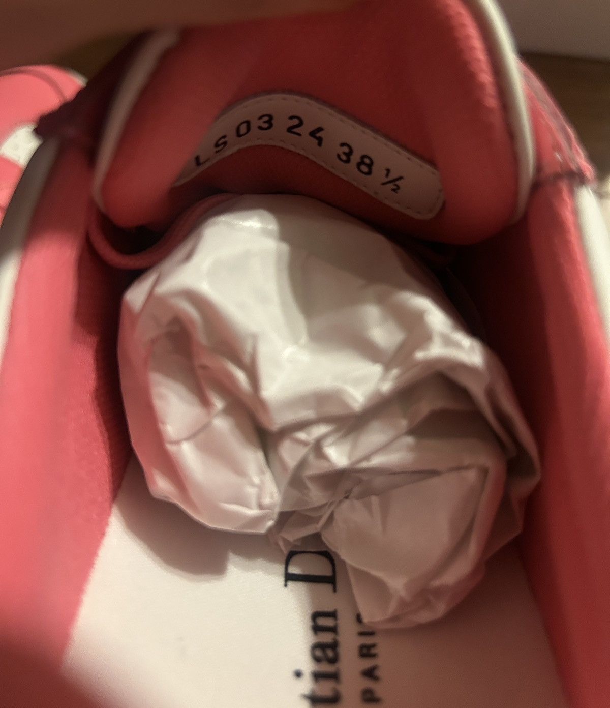 Dior Dior DIORIVIERA DIOR STAR SNEAKER White and Candy Pink Size US 8.5 / IT 38.5 - 8 Thumbnail