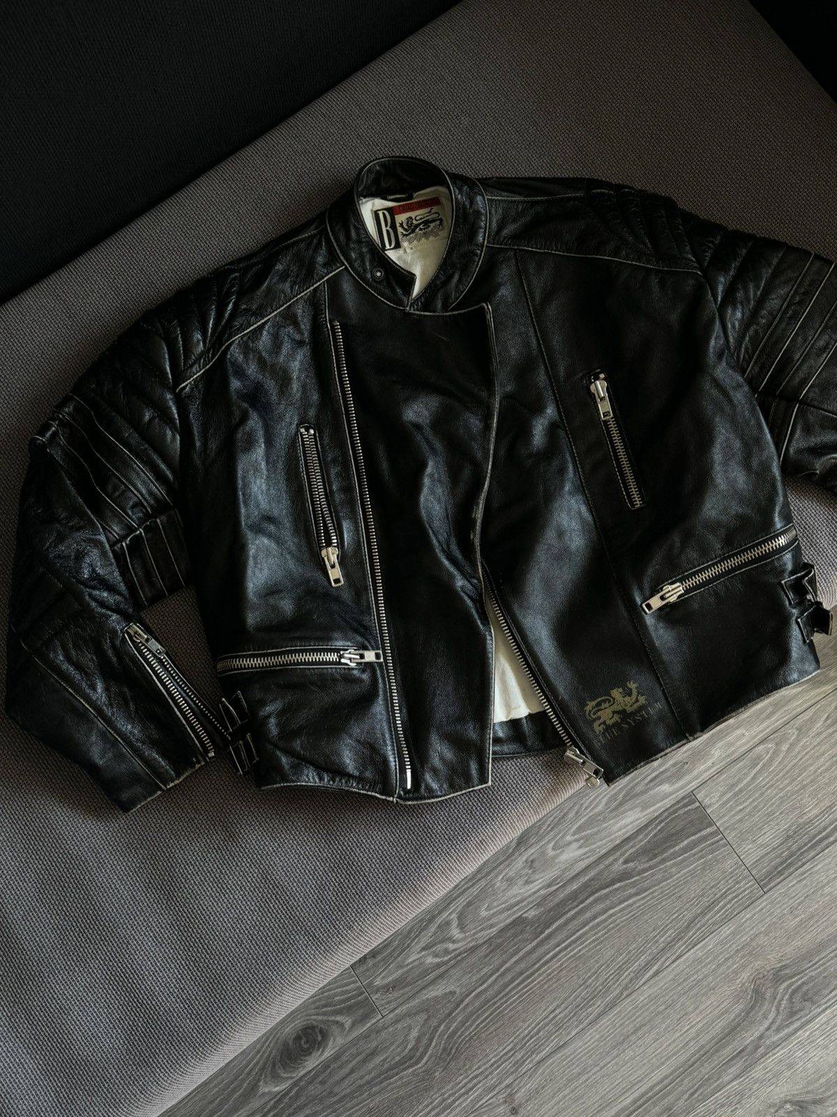 Other Queen Blue System 1990 leather jacket Size US M / EU 48-50 / 2 - 4 Thumbnail