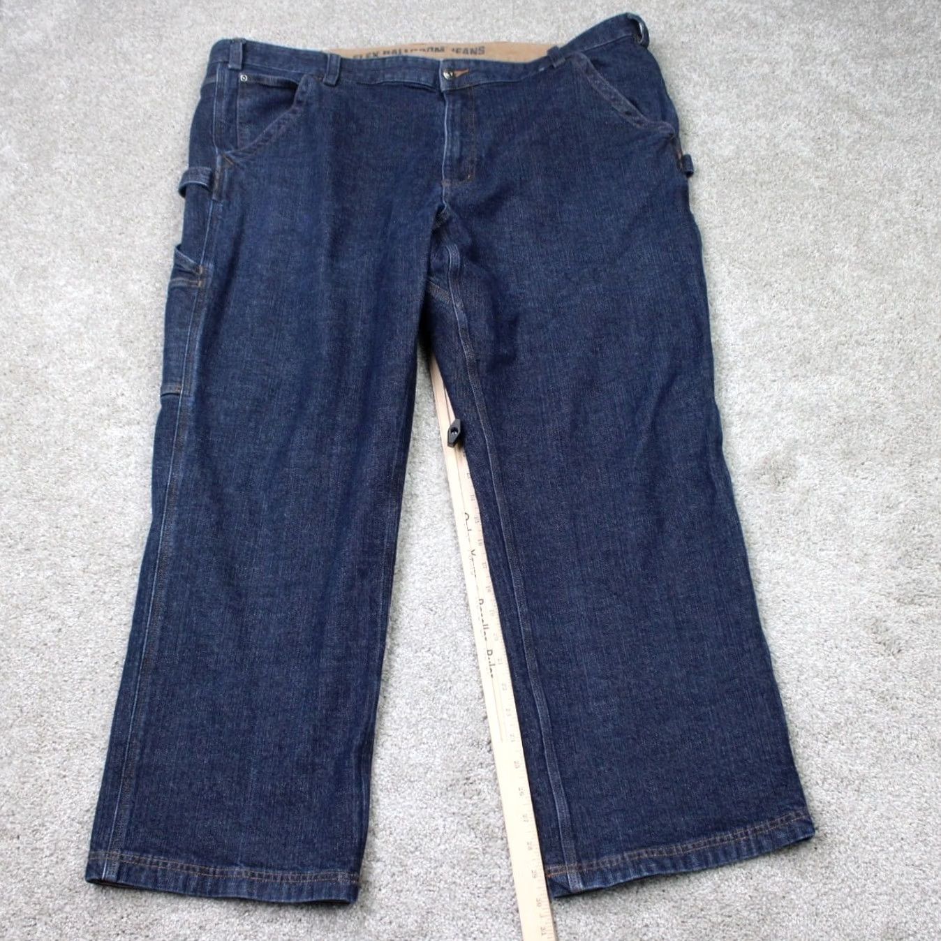 Vintage Duluth Jeans Mens 44x30 Blue DuluthFlex Ballroom Relaxed Fit Carpenter Stretch Size US 44 / EU 60 - 2 Thumbnail