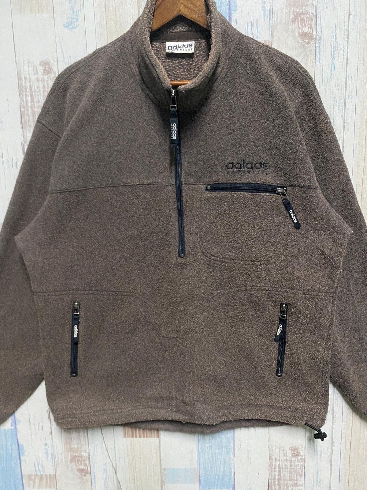 Adidas Vintage 90s Adidas Adventure Half Zip Fleece Size US L / EU 52-54 / 3 - 4 Thumbnail