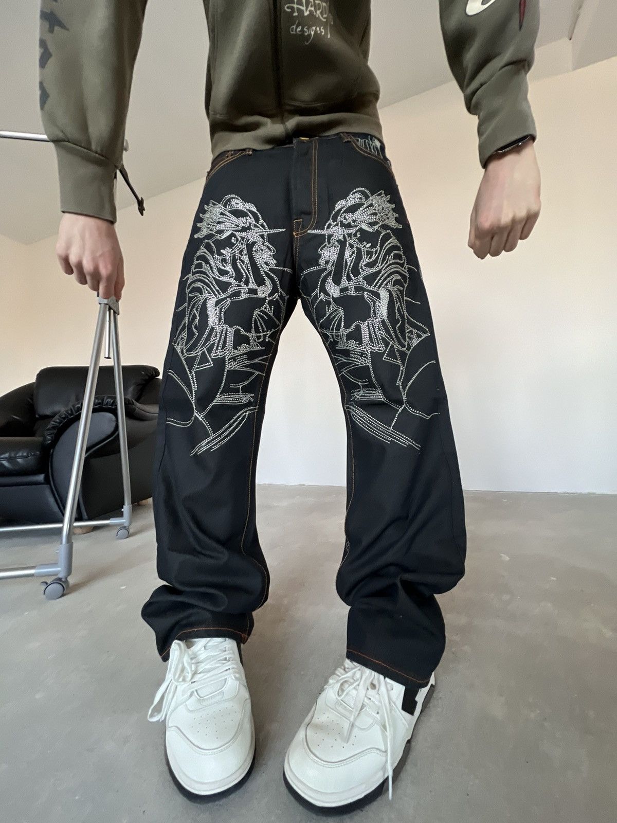 Christian Audigier New Christian Audigier Jeans Baggy Skate Fit Size US 36 / EU 52 - 2 Thumbnail
