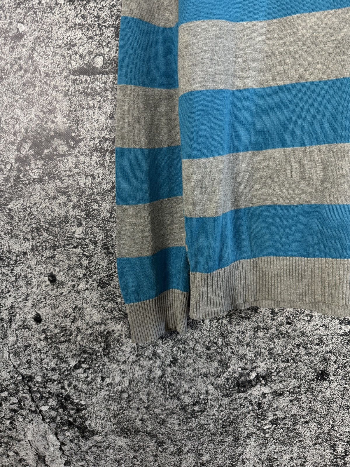 Diesel Men’s Diesel Vintage Striped V-Neck Pullover Sweater Size M Size US M / EU 48-50 / 2 - 4 Thumbnail