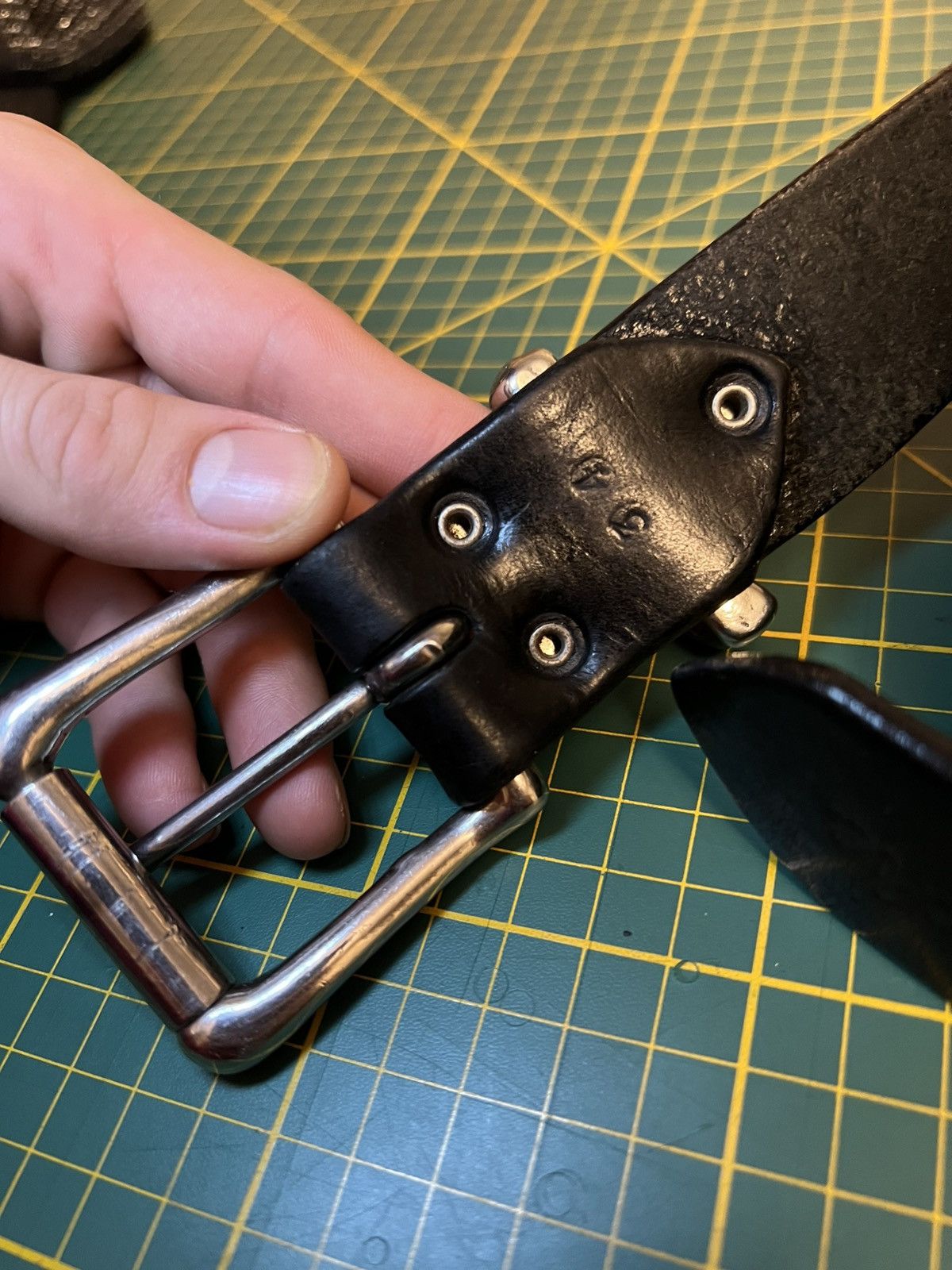 Vintage Vintage Apache thick leather belt Size ONE SIZE - 11 Thumbnail