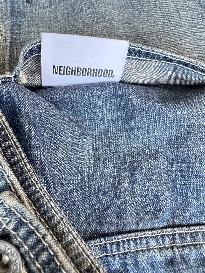 Neighborhood Neighborhood Splattered Washed Denim Jacket Size US XL / EU 56 / 4 - 5 Thumbnail