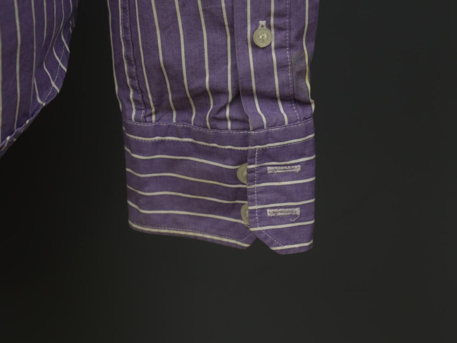 Designer Boggi Milano Purple White Striped Shirt Size M Size US M / EU 48-50 / 2 - 7 Thumbnail