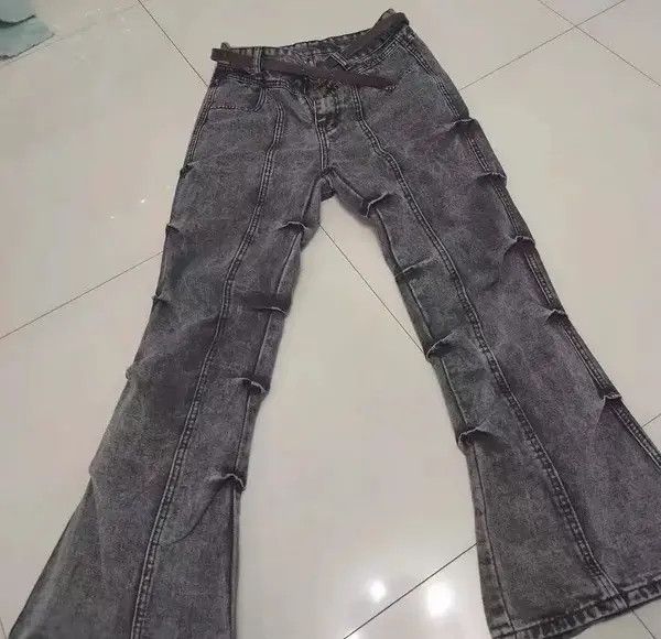 Japanese Brand Vtg Micro Flared Denim Pants Bootcuts Vintage street jeans Size US 32 / EU 48 - 5 Thumbnail