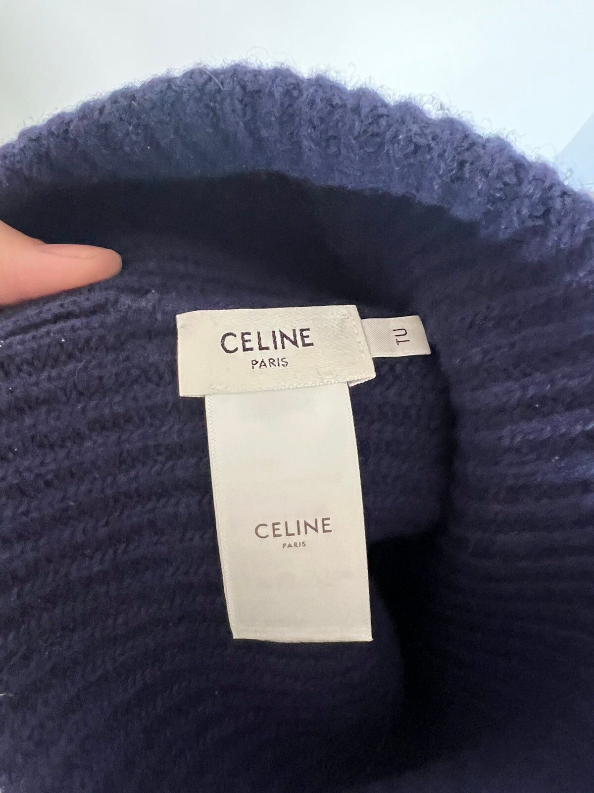 Celine Wool logo beanie Size ONE SIZE - 2 Preview