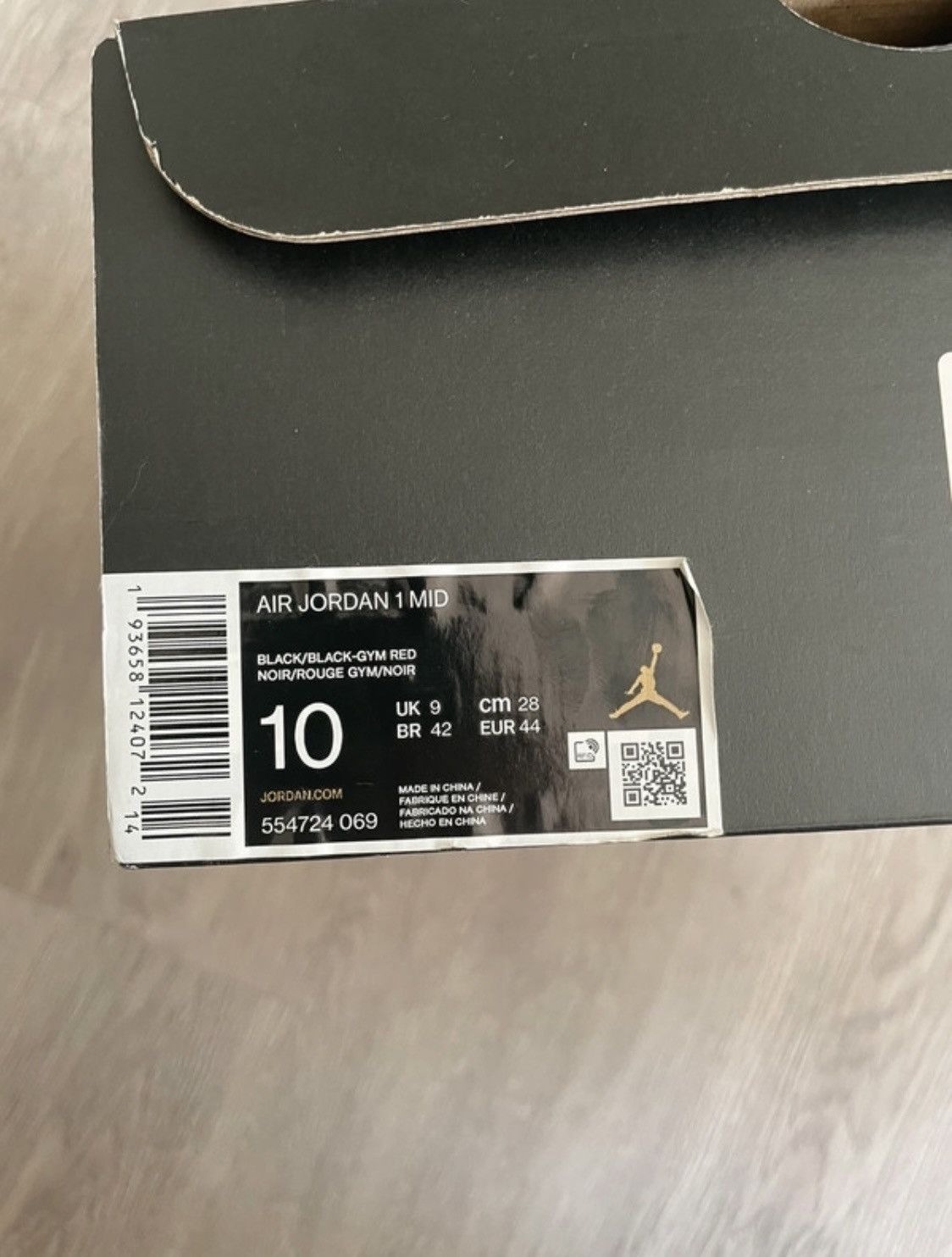 Jordan Brand × Nike Nike Air Jordan 1 Mid Chicago Black Toe Size US 10 / EU 43 - 5 Thumbnail